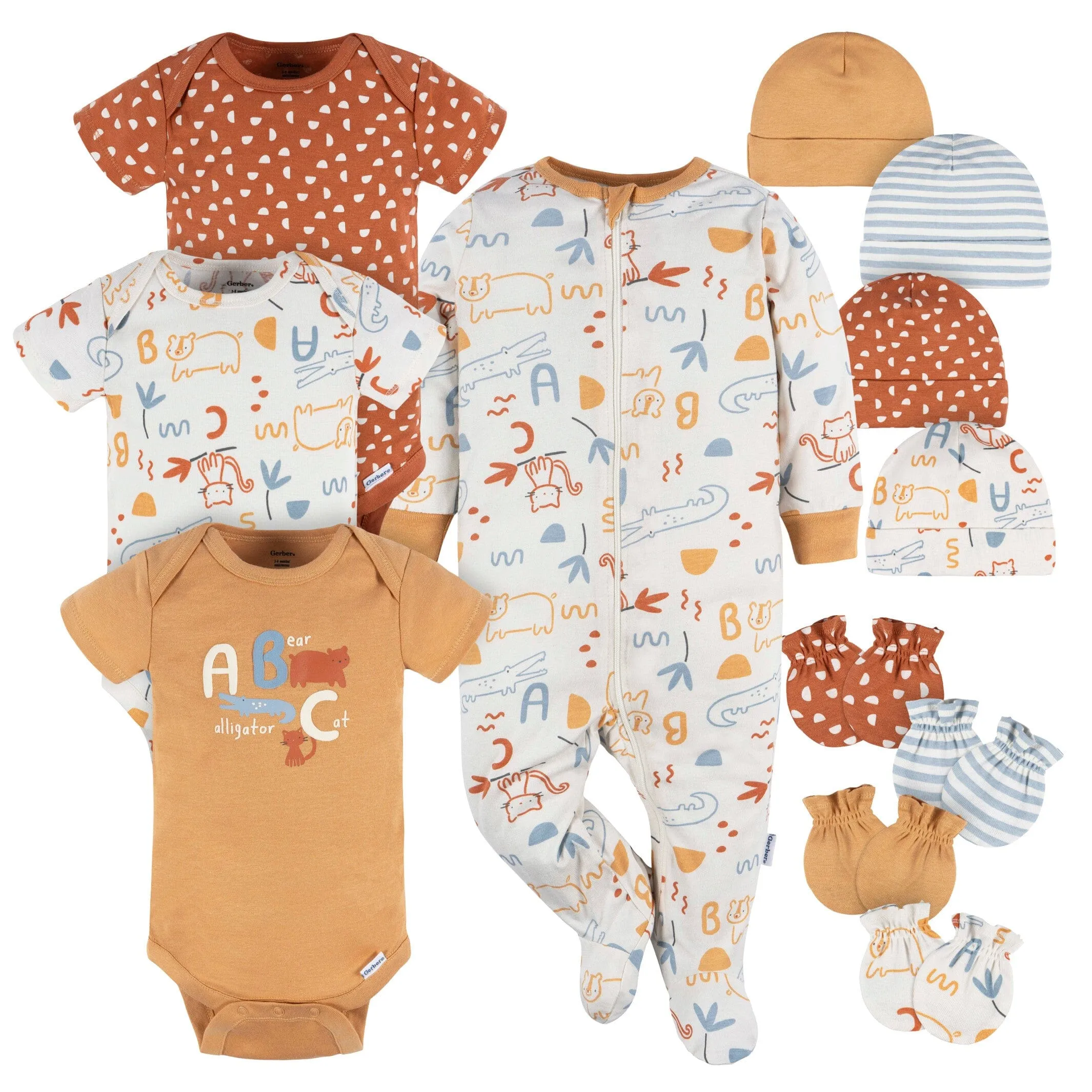 12-Piece Baby Boys Abc Gift Set