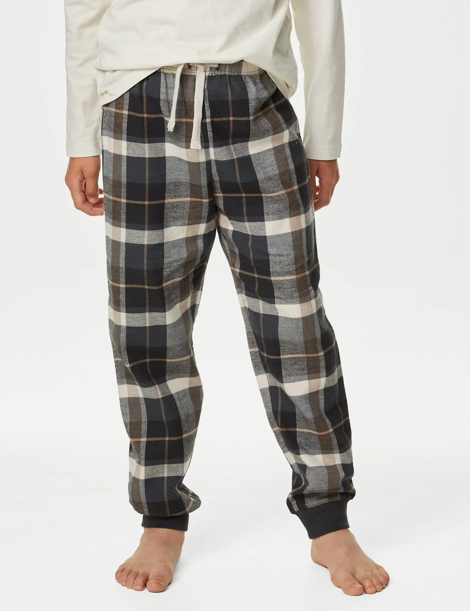 2pk Pure Cotton Checked Pyjama Sets