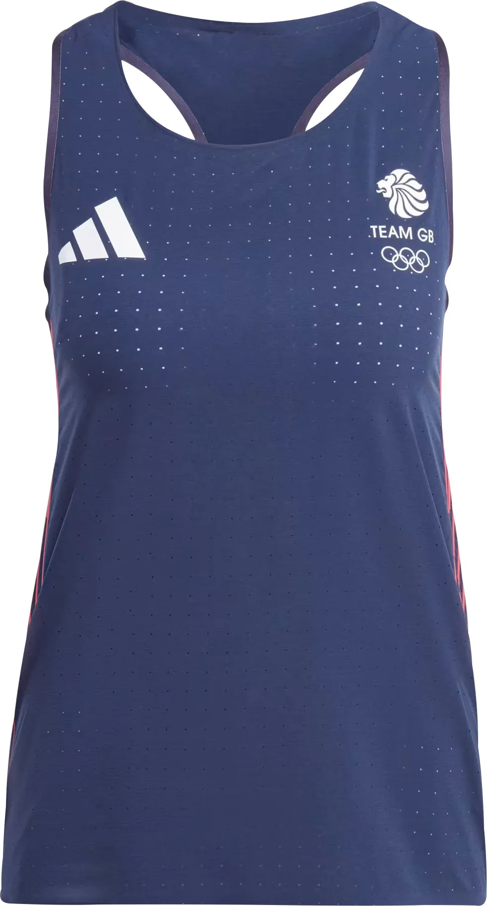 adidas Adizero Team GB Womens Running Vest Tank Top - Blue