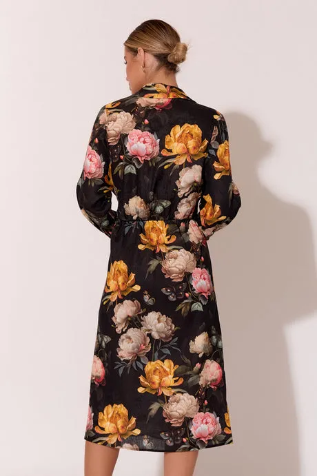 Adorne Vienna Floral Wrap Midi Dress Floral