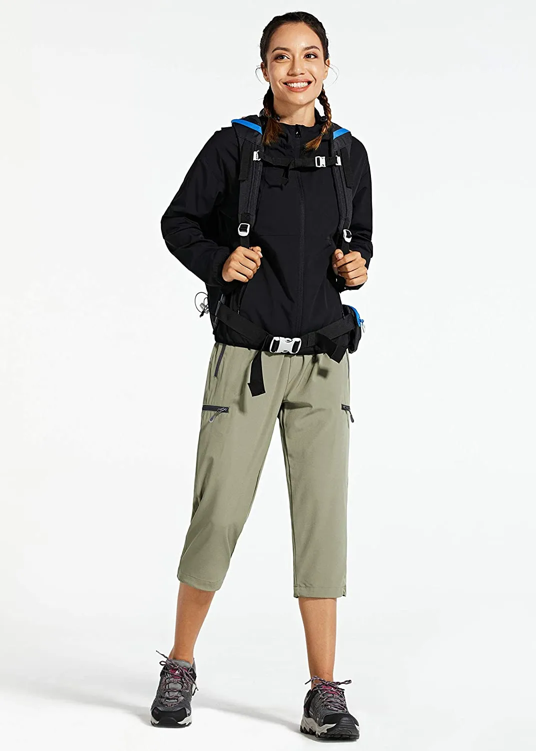 Amy Fashion - Cargo Hiking Pants Lightweight Quick Dry Capri Pants