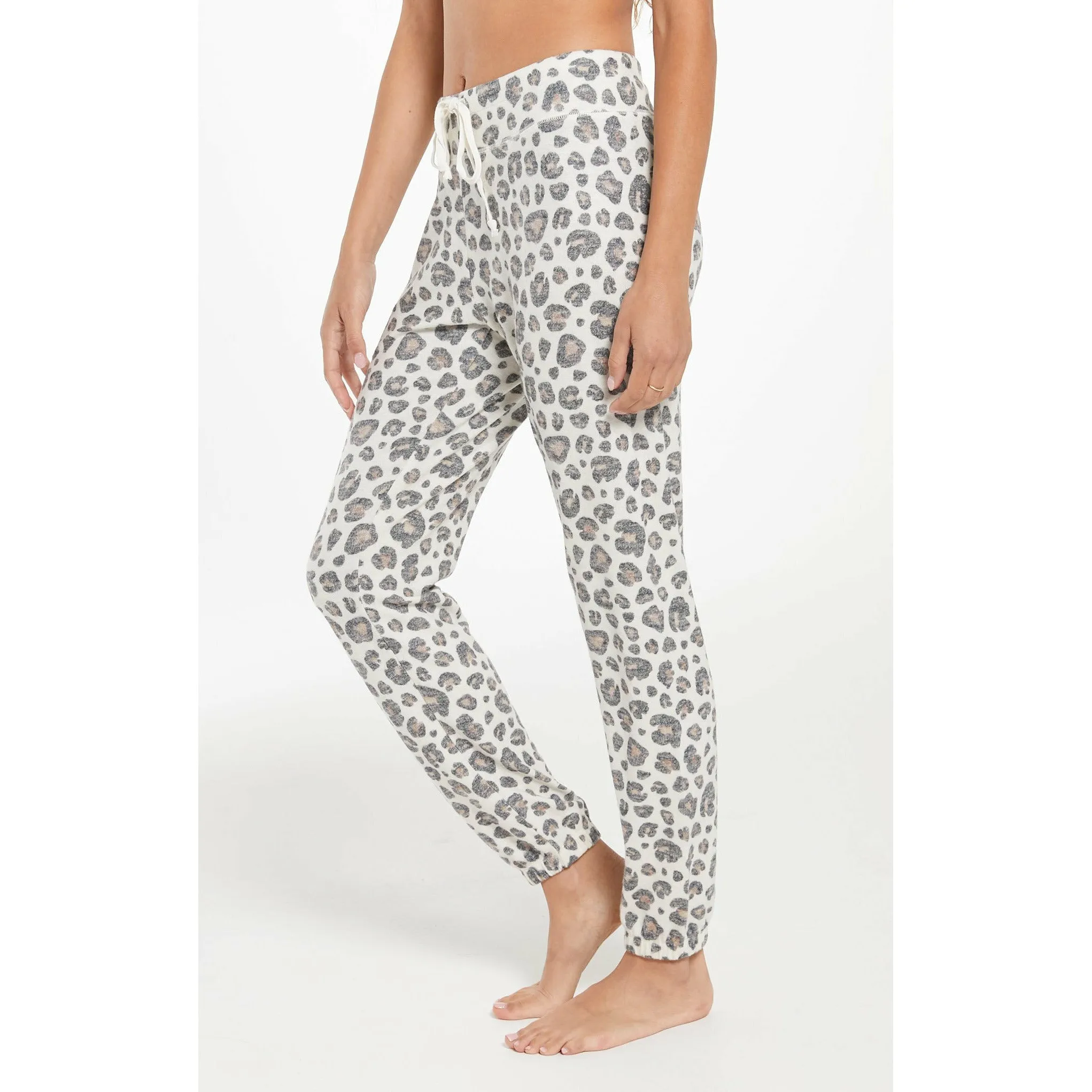 Ava Brushed Leopard Jogger