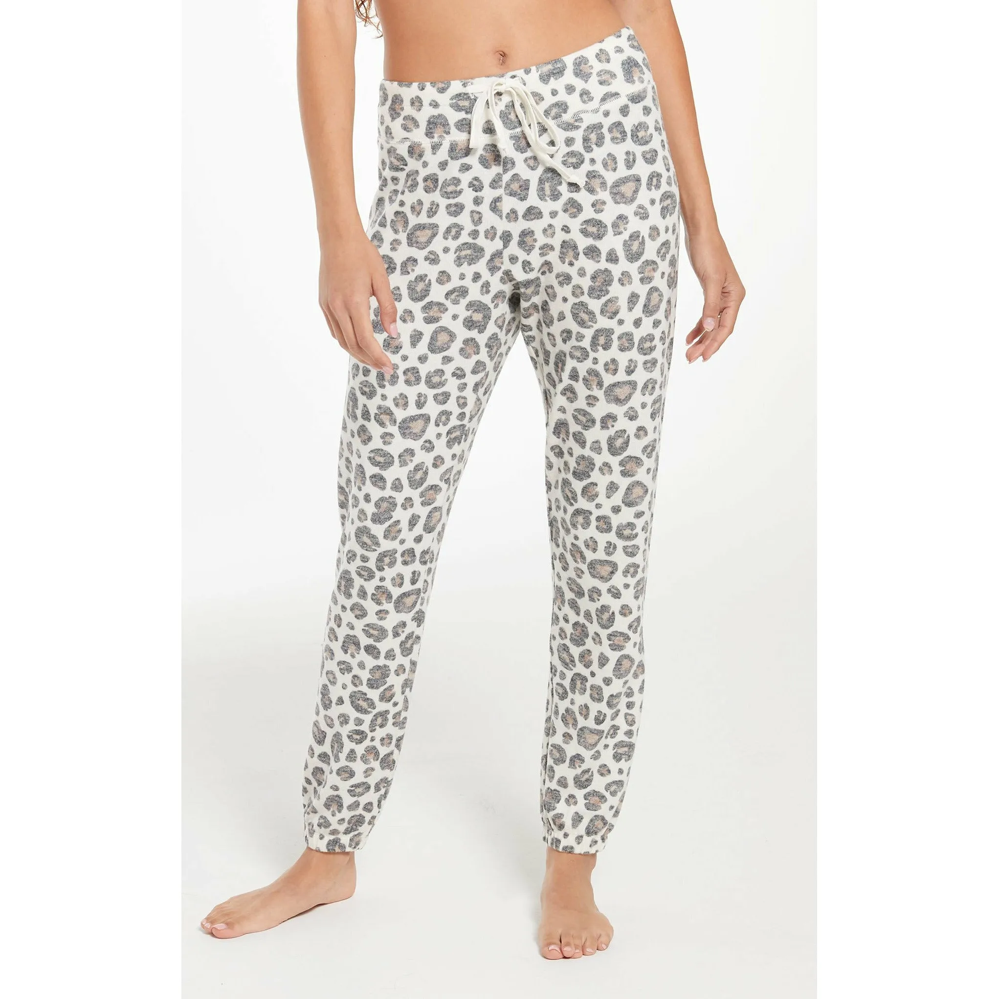 Ava Brushed Leopard Jogger