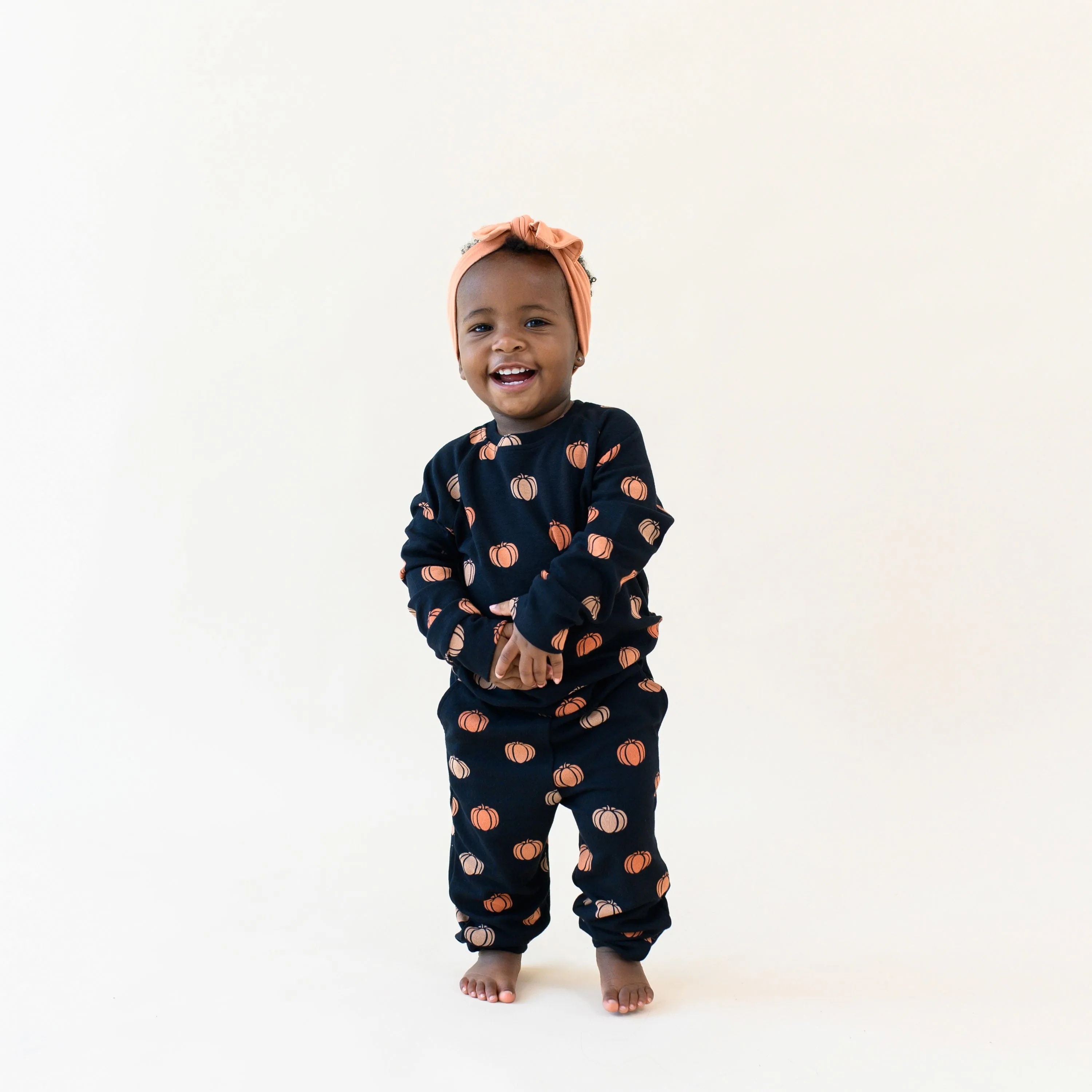 Bamboo Jersey Jogger Set in Pumpkin