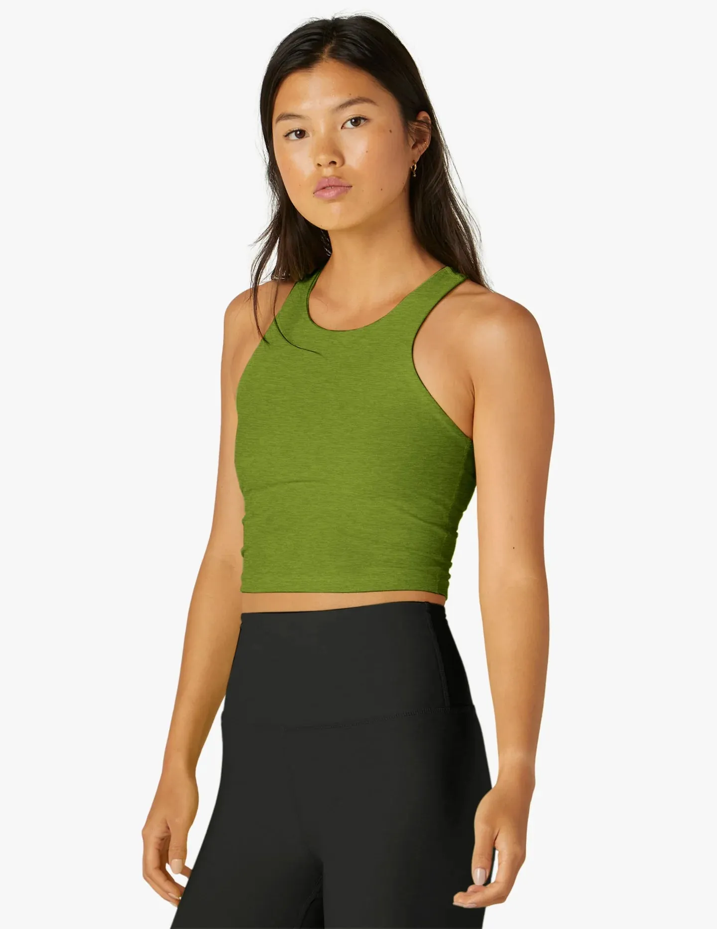 Beyond Yoga Focus Cropped Tank - Fern