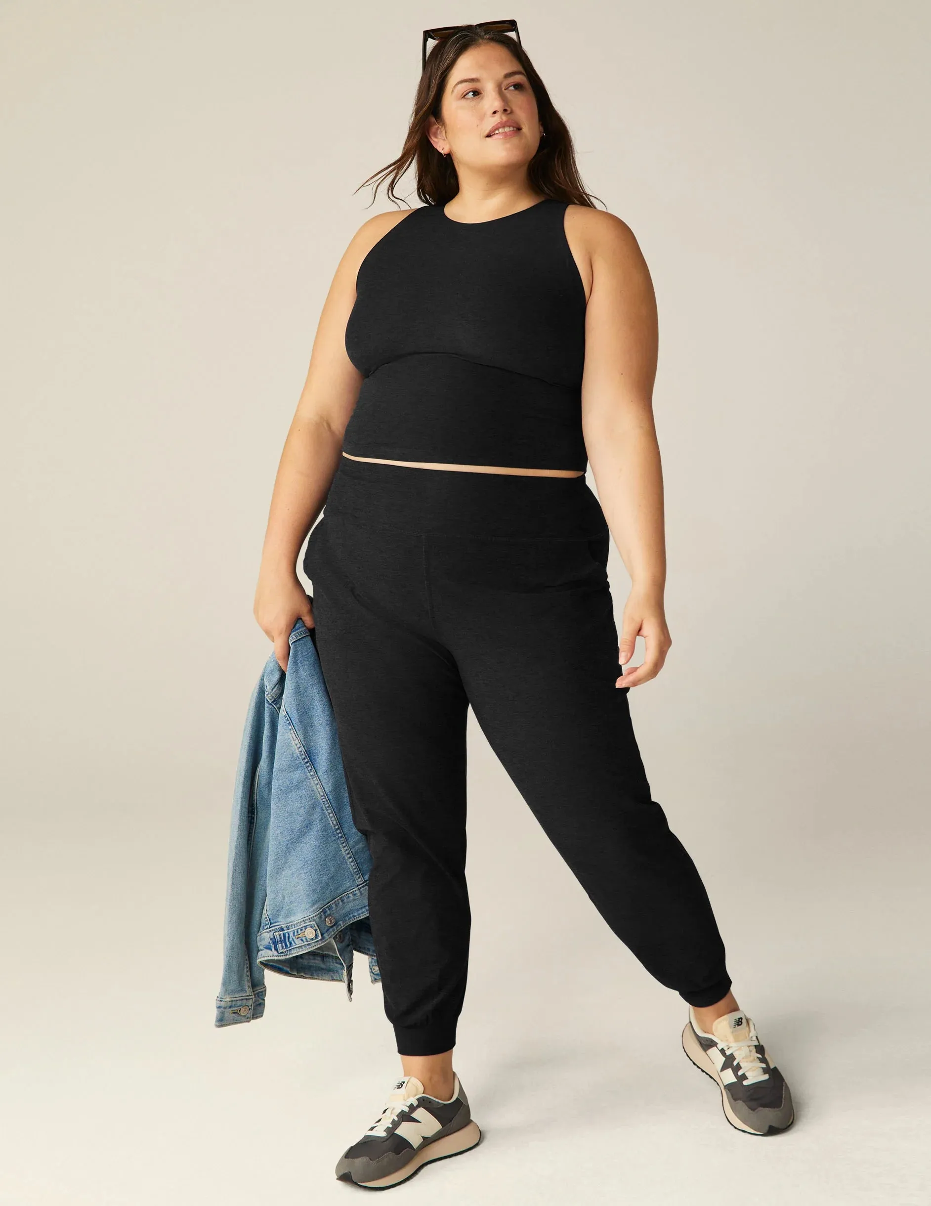 Beyond Yoga Spacedye Midi Jogger - Black