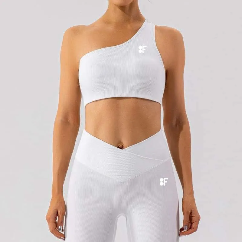 BF single strap sports bra and leggings set