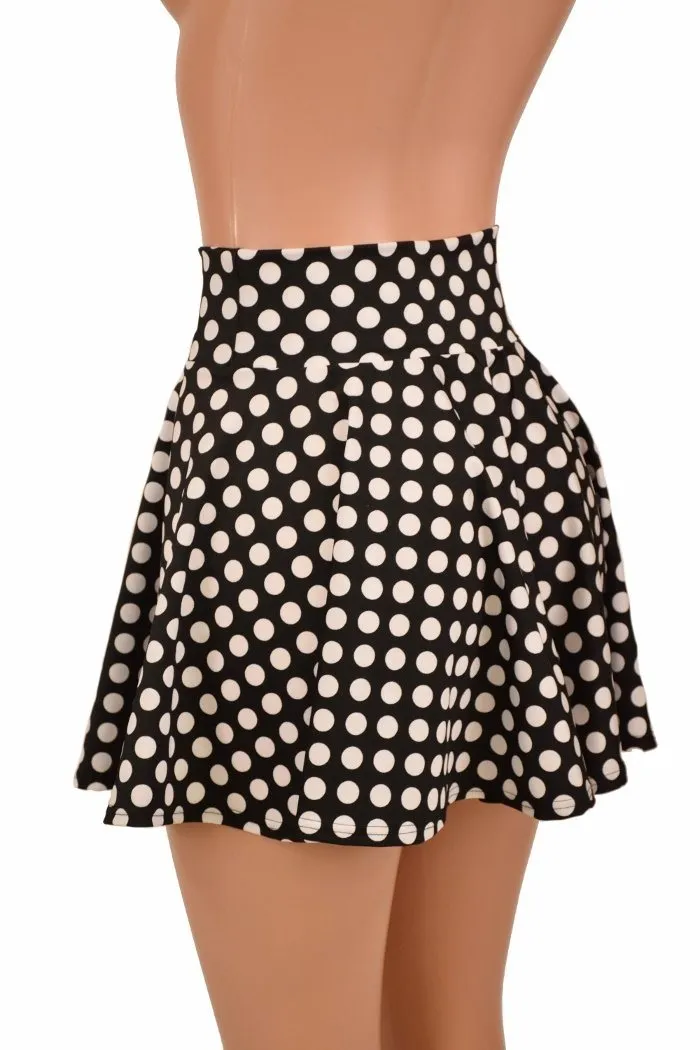 Black & White Polka Dot Skirt