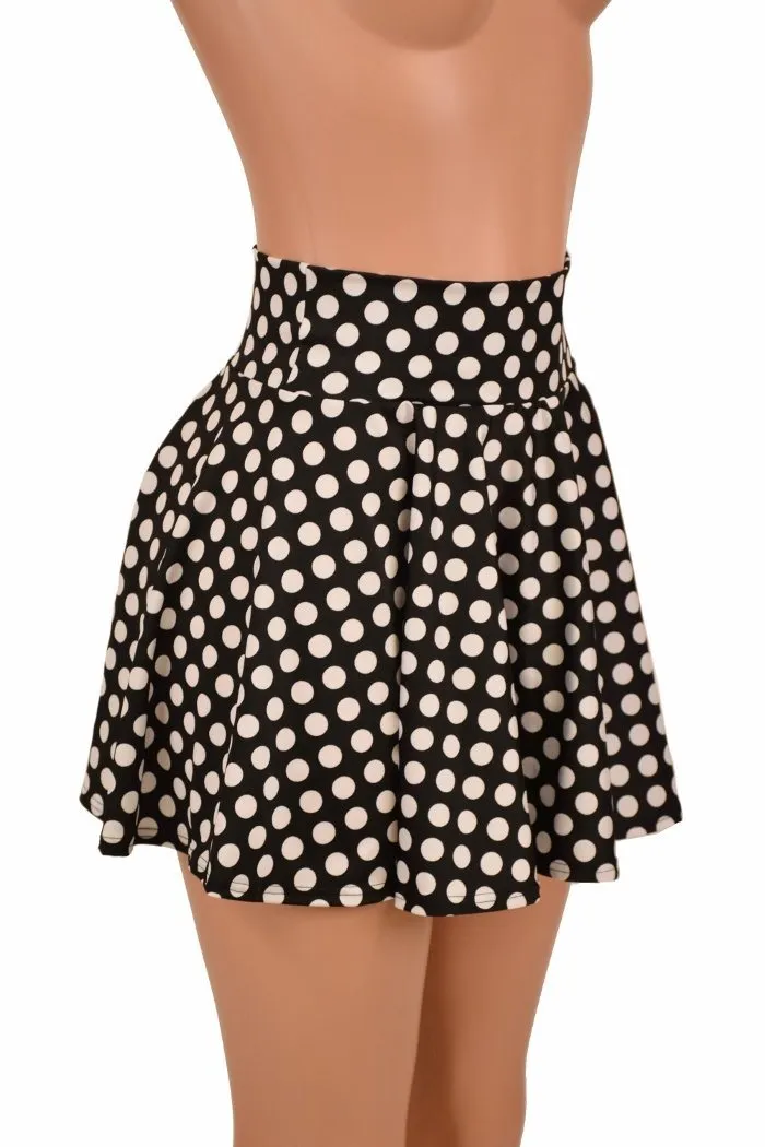 Black & White Polka Dot Skirt