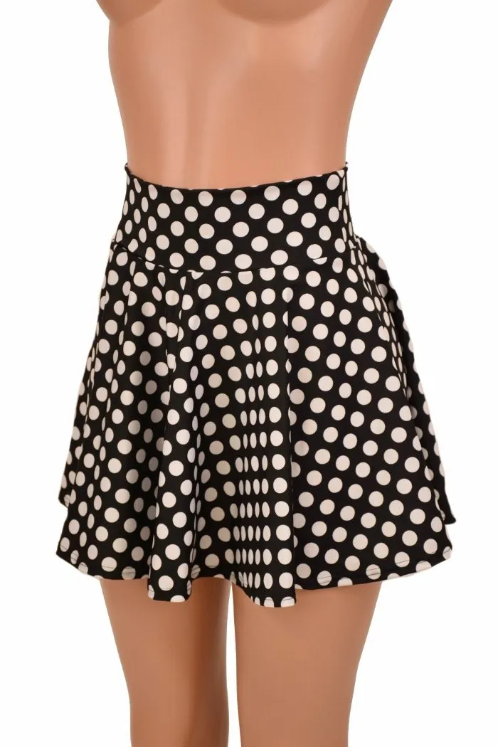 Black & White Polka Dot Skirt