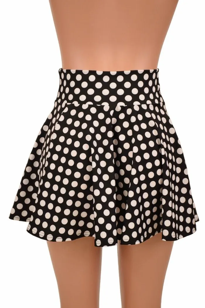 Black & White Polka Dot Skirt