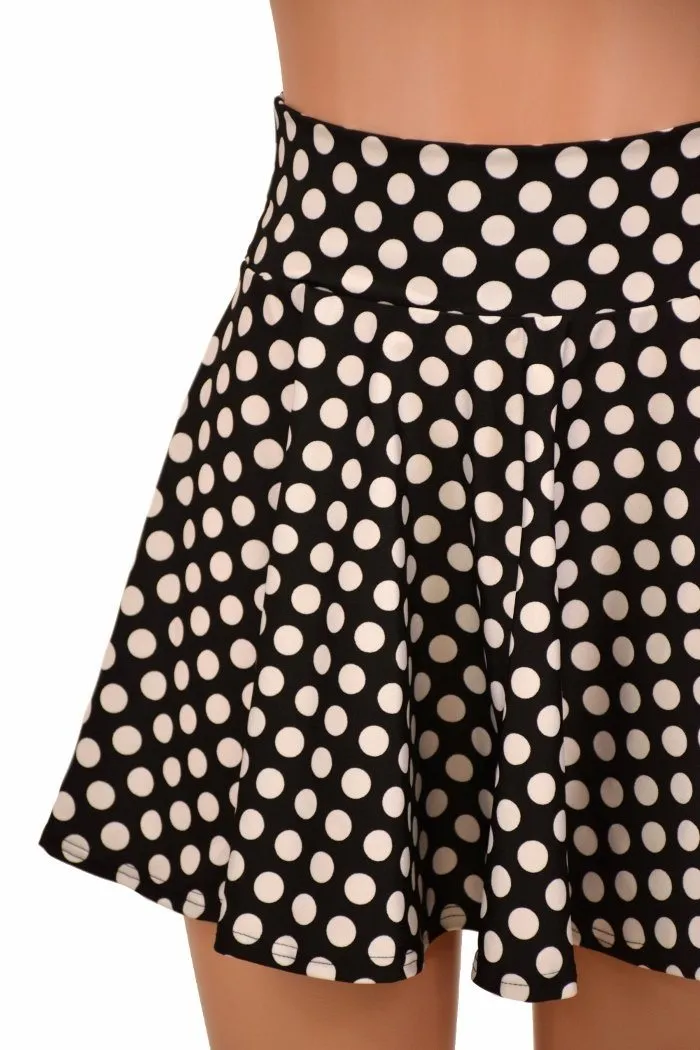 Black & White Polka Dot Skirt