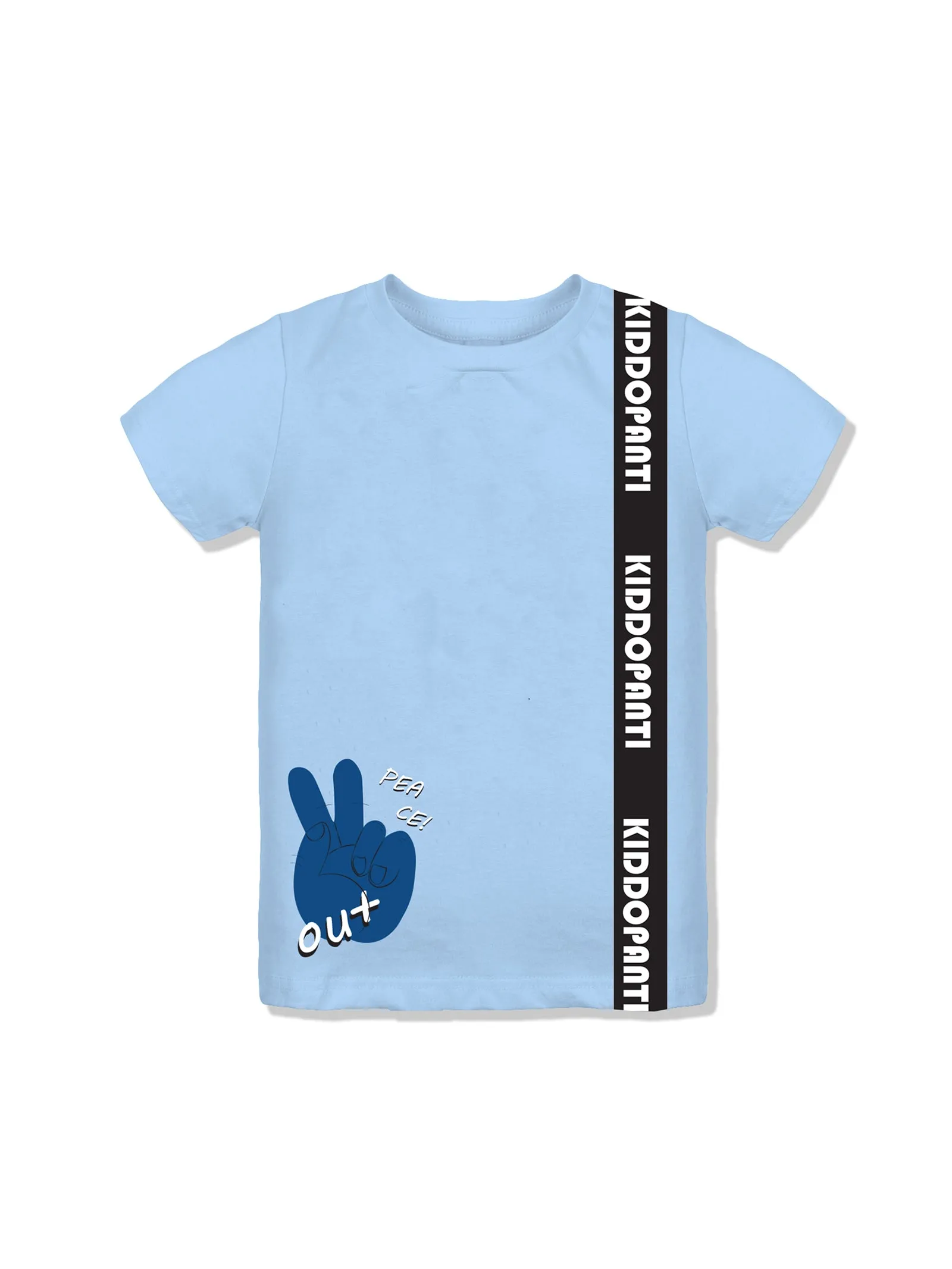 Boy's Printed Half Sleeve Tee & Knee length Basic Short Set