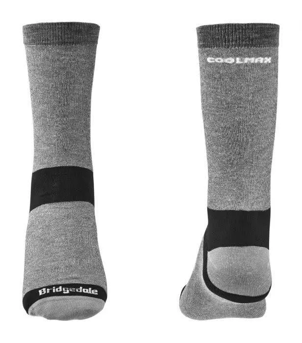 Bridgedale Coolmax Liner Socks Unisex Grey