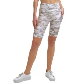 Calvin Klein High-Waist Bike Shorts Camo Nude Beige, NWT