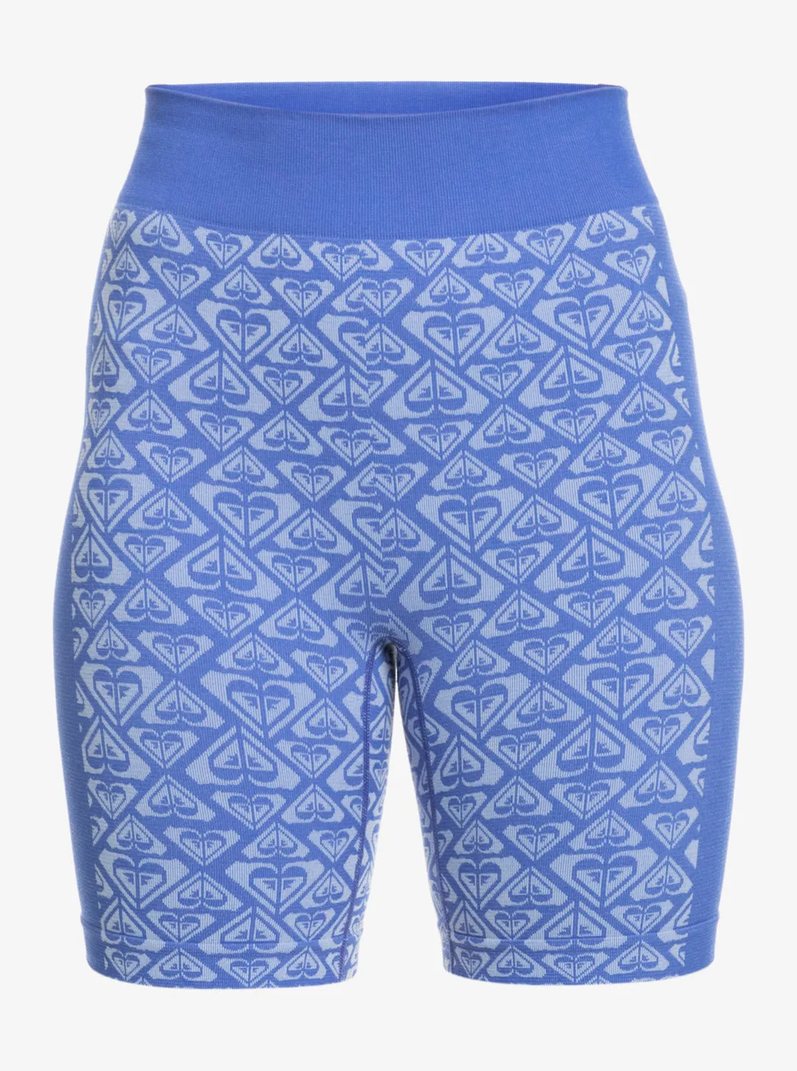 Chill Out Seamless Heart Bike Shorts - Ultra Marine