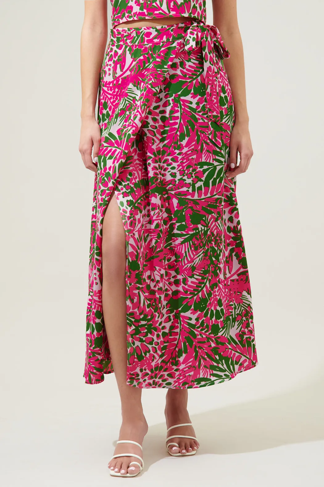 Cienega Floral Maxi Wrap Skirt