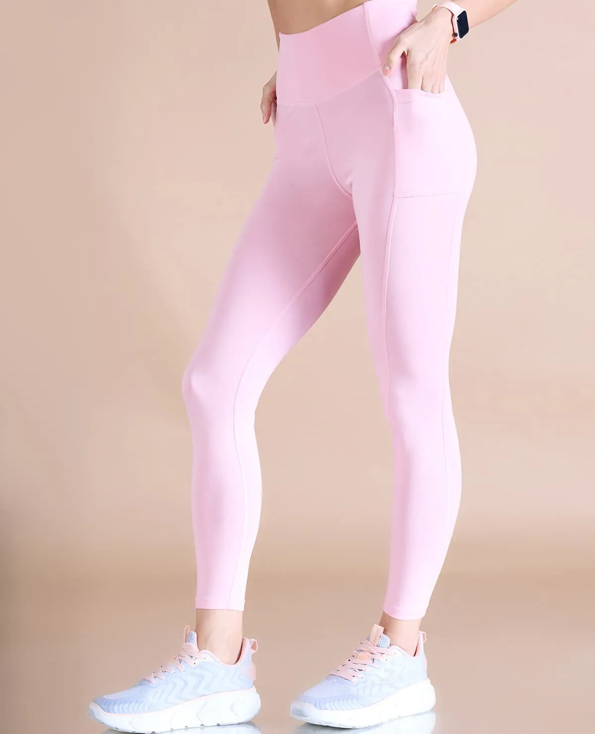 Cotton Sports Bra & Leggings - Pink