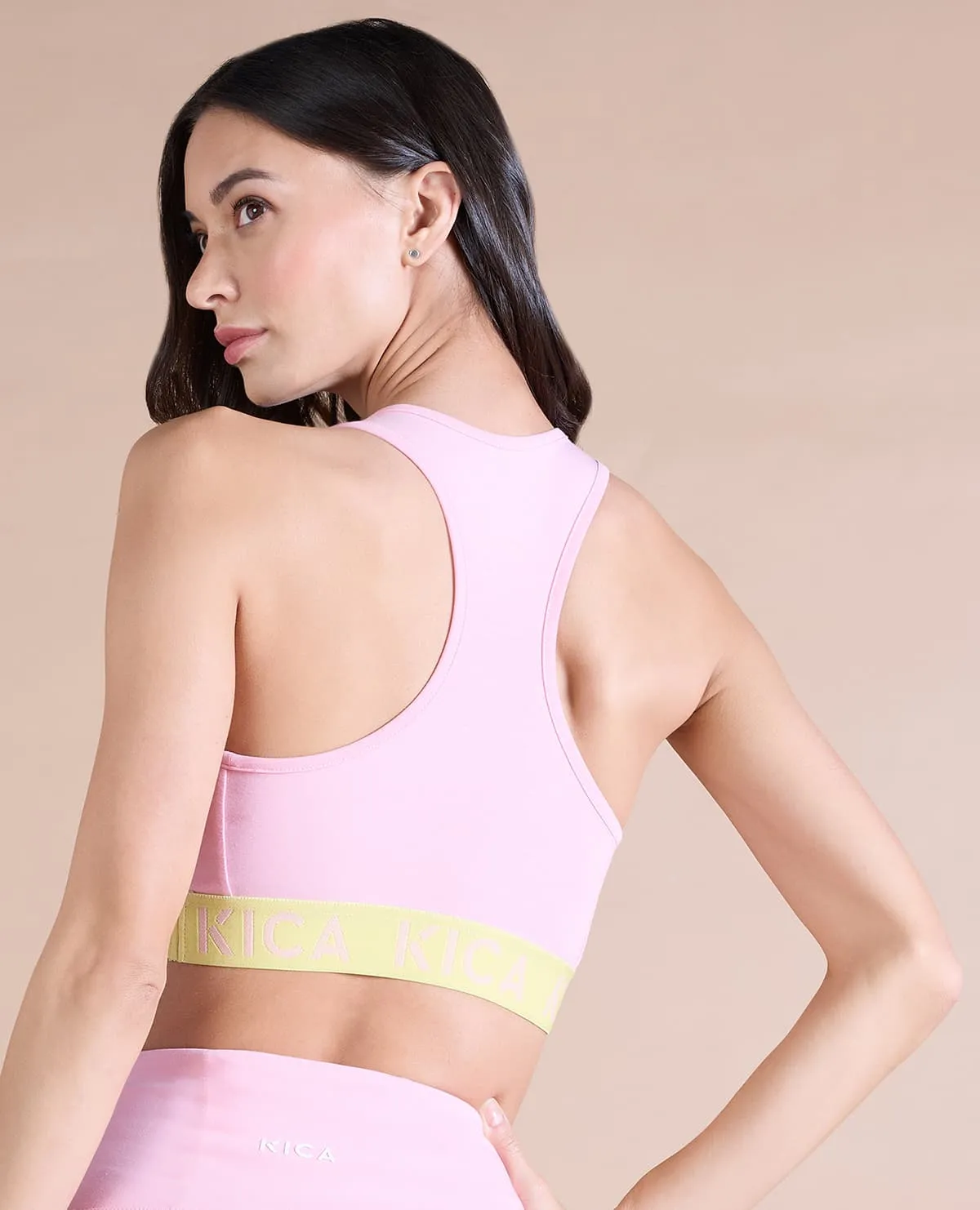 Cotton Sports Bra & Leggings - Pink