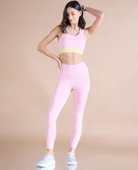 Cotton Sports Bra & Leggings - Pink