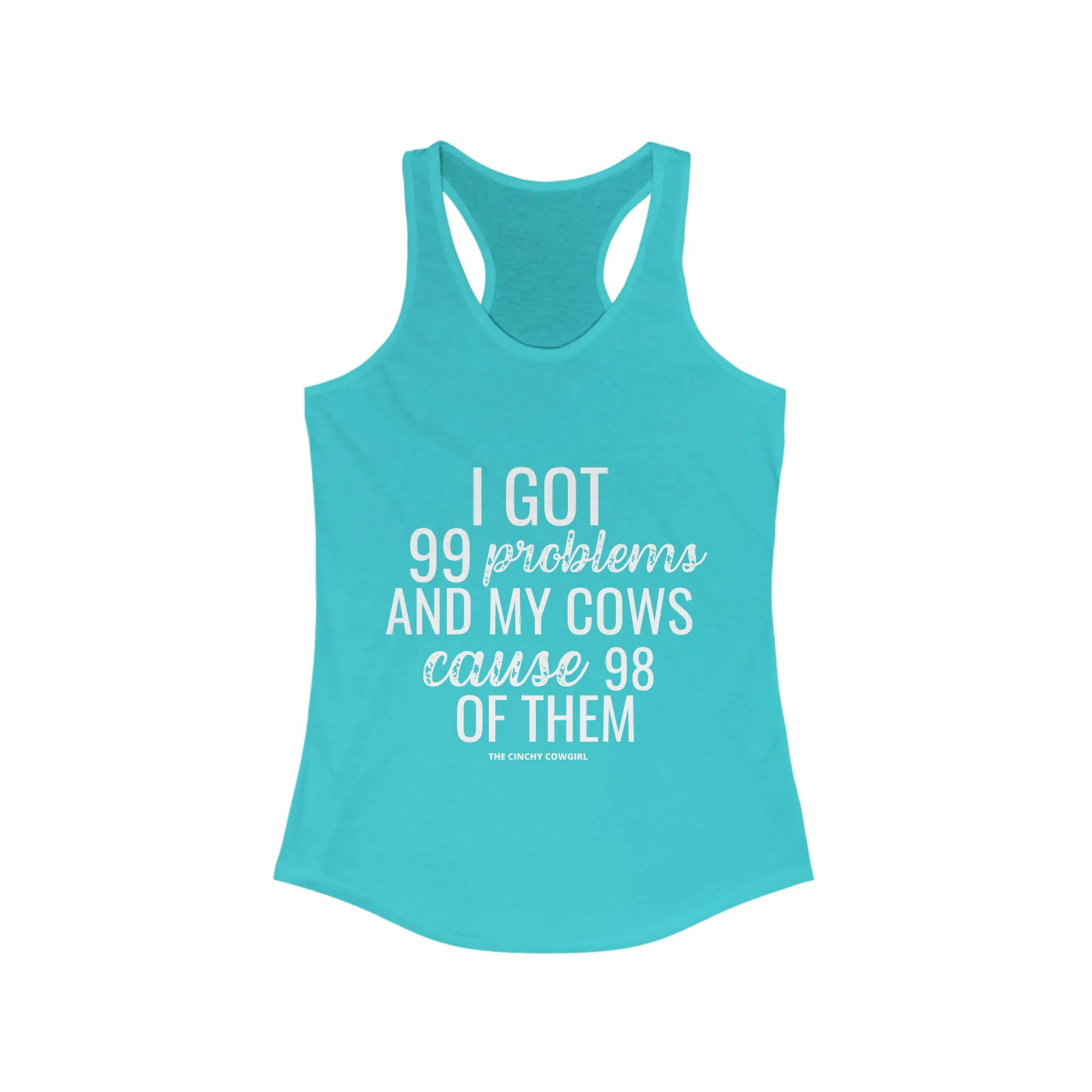 Cow Problems Racerback Tank