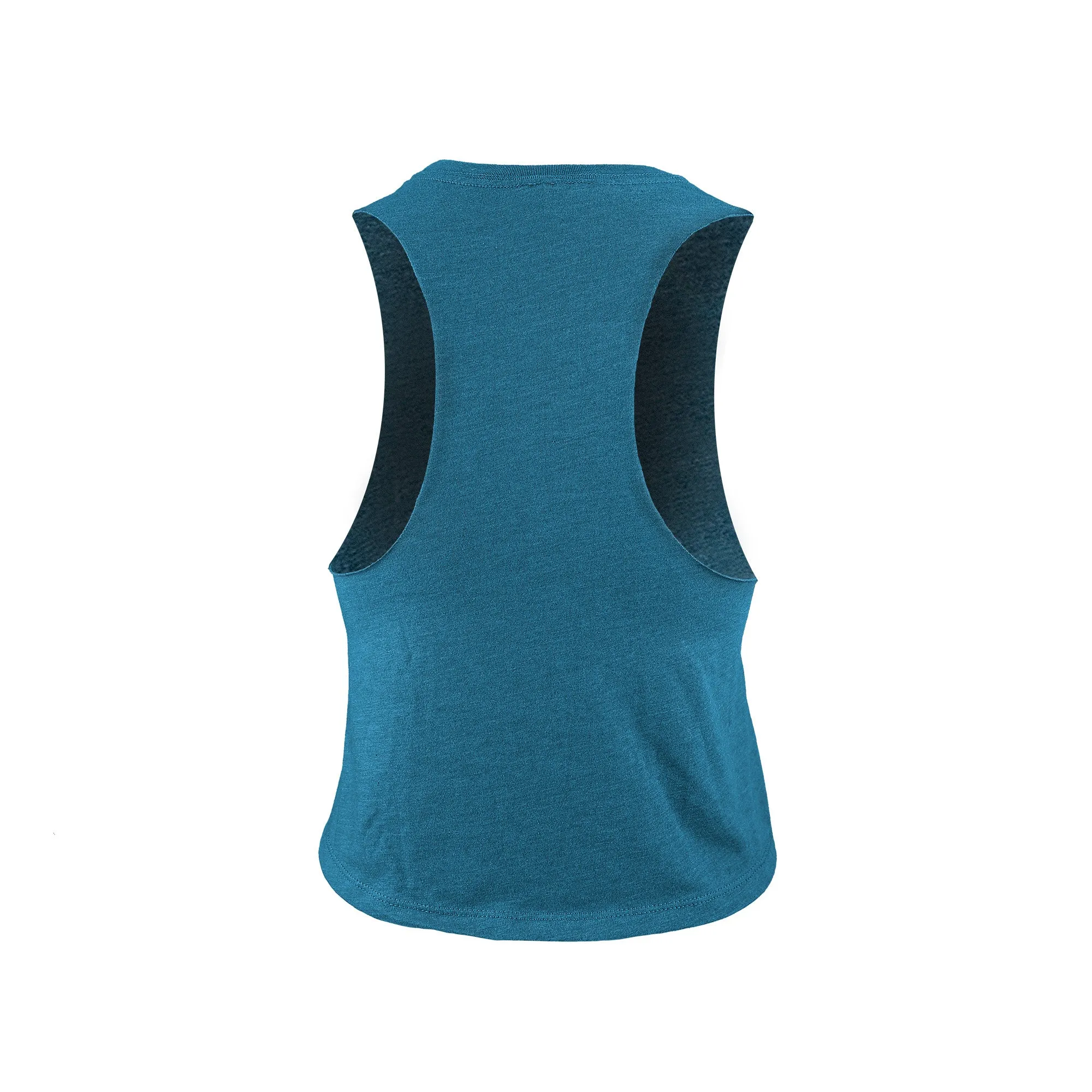 Cross Paddles Wahine Cropped Tank Tee in Teal