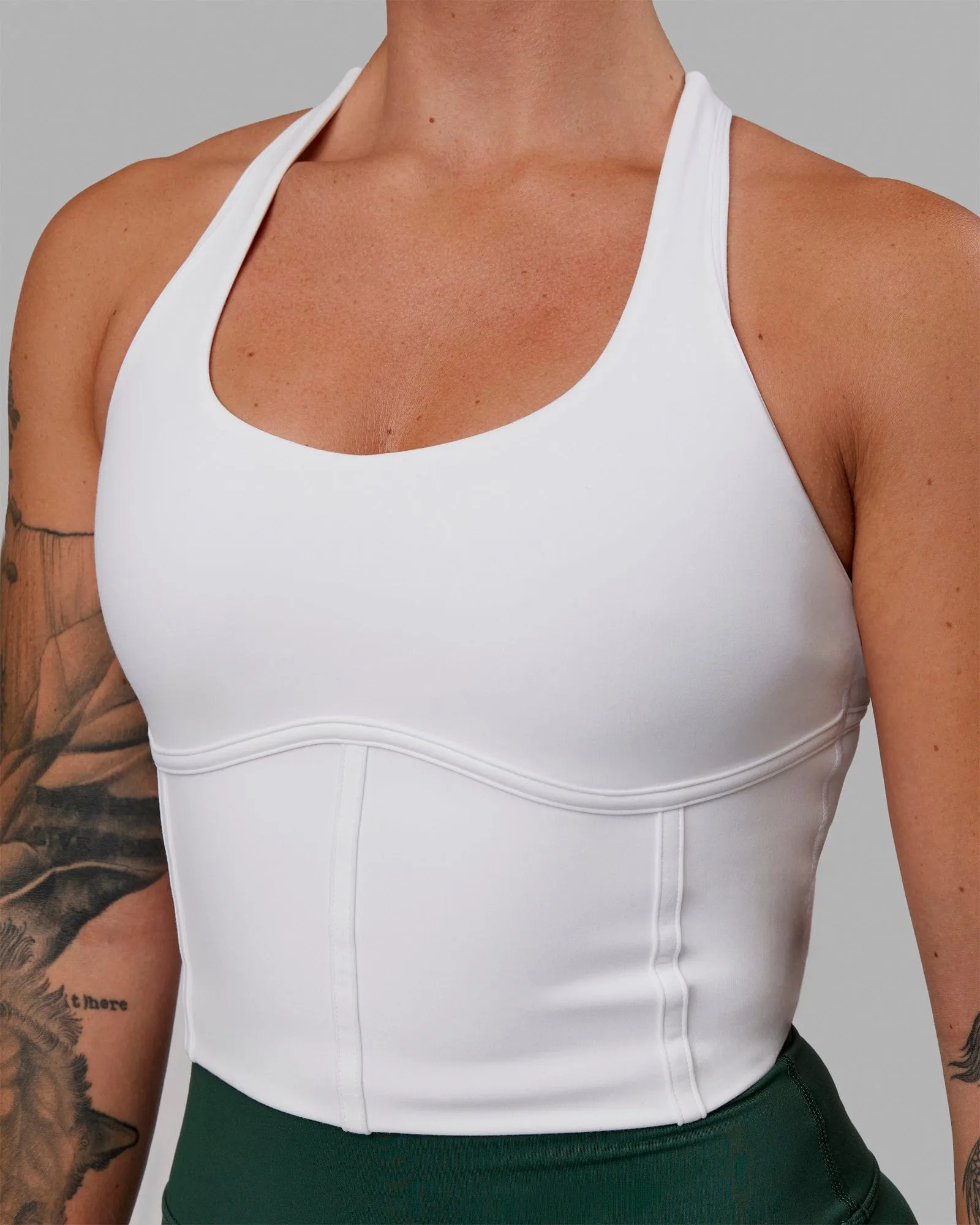 Fortitude Shelf Bra Tank - White