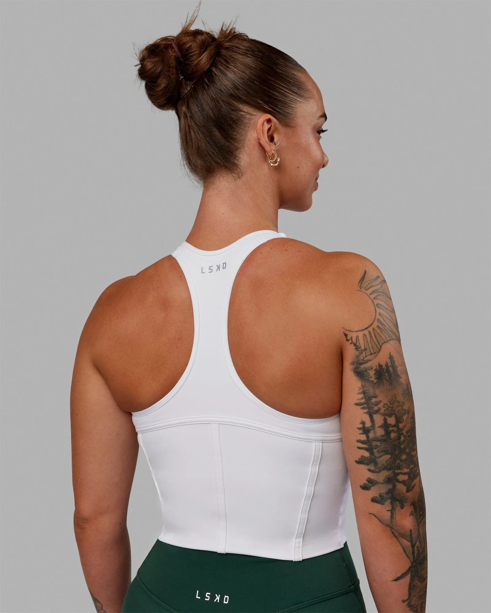 Fortitude Shelf Bra Tank - White