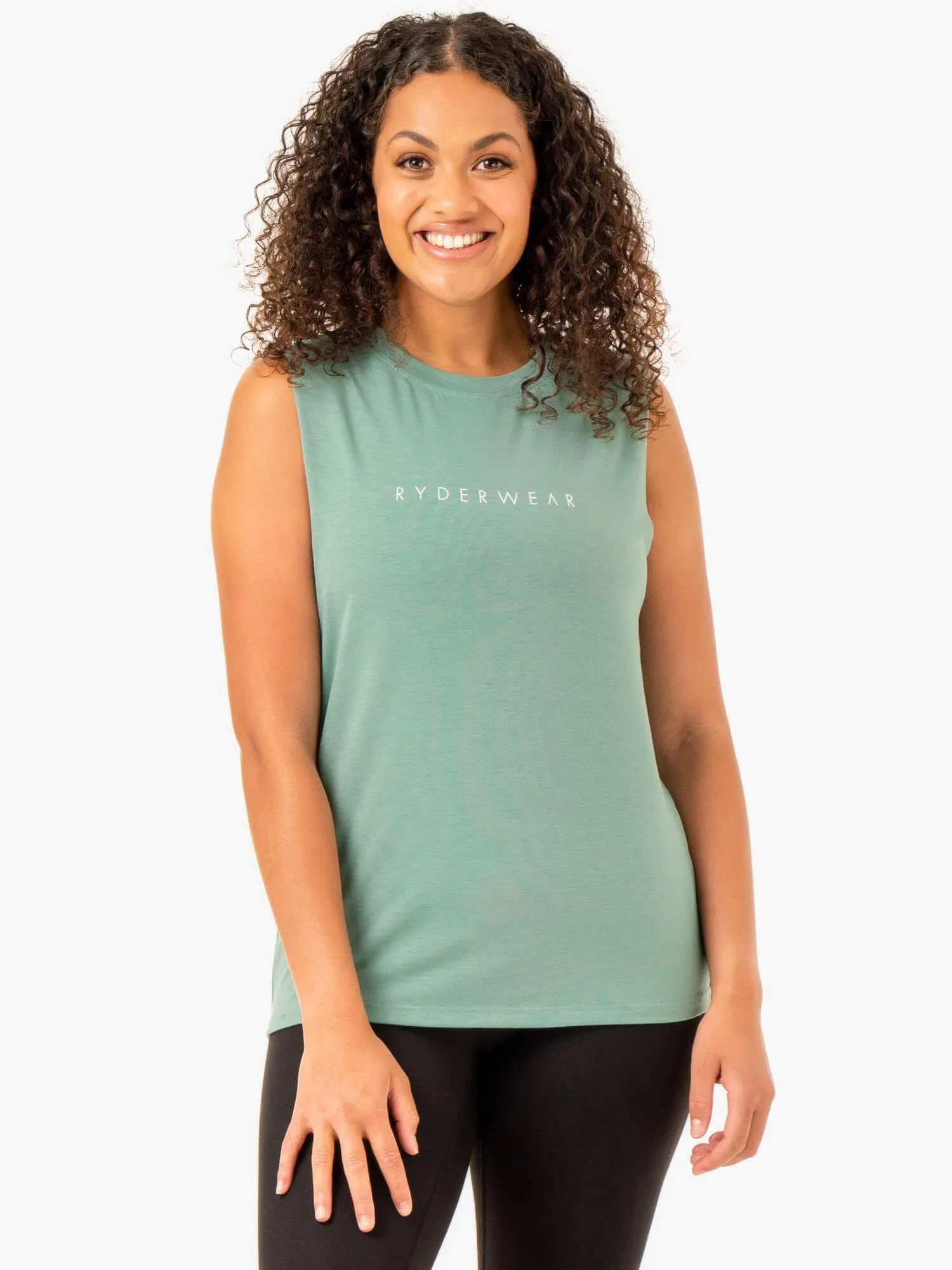 Foundation Muscle Tank - Sage