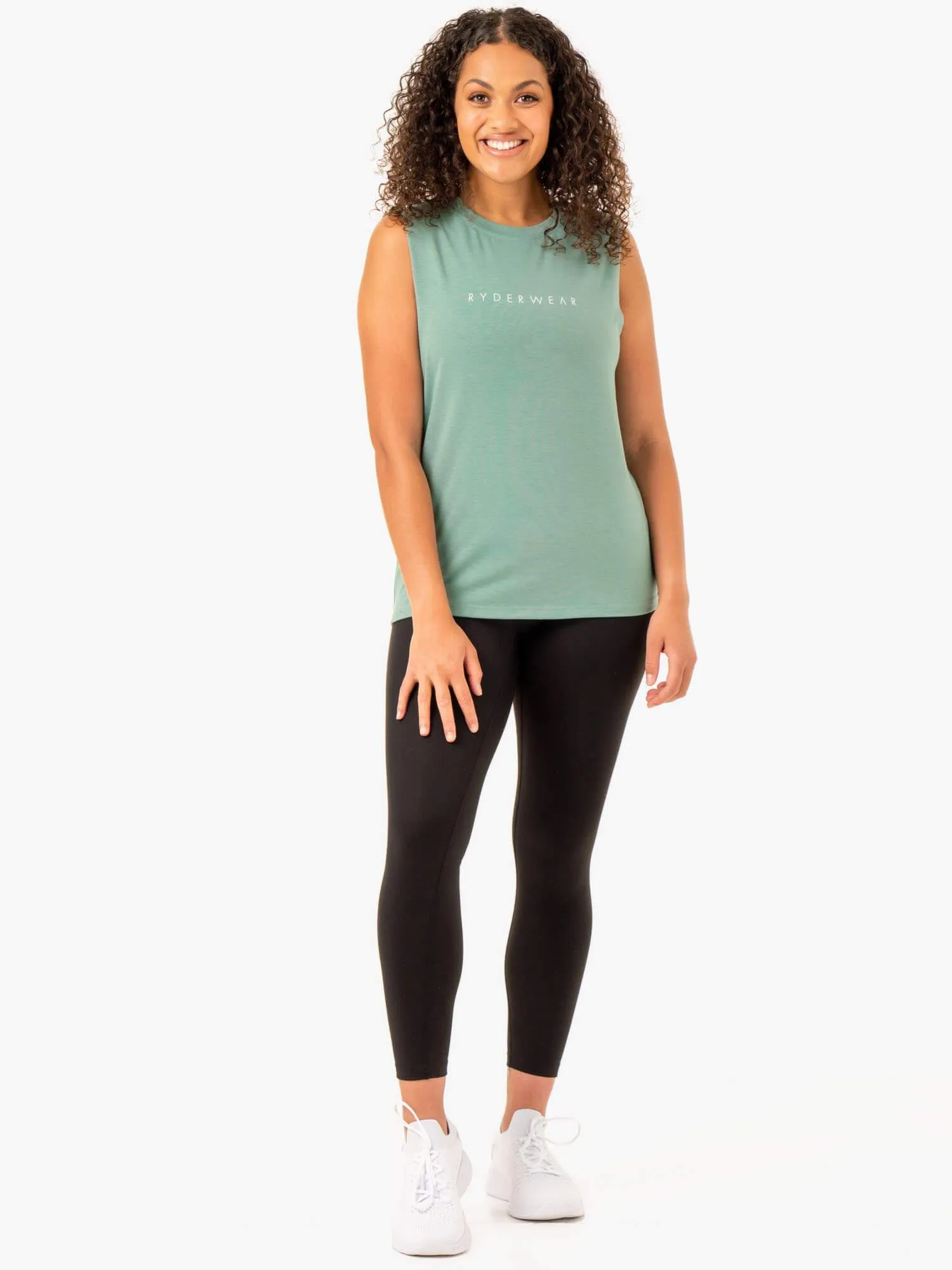 Foundation Muscle Tank - Sage