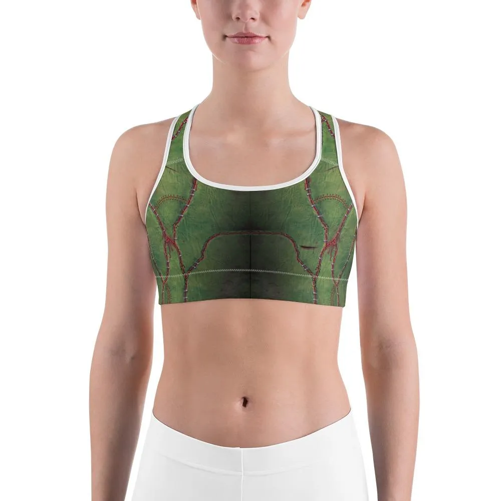 Frankenstein Inspired Sports Bra