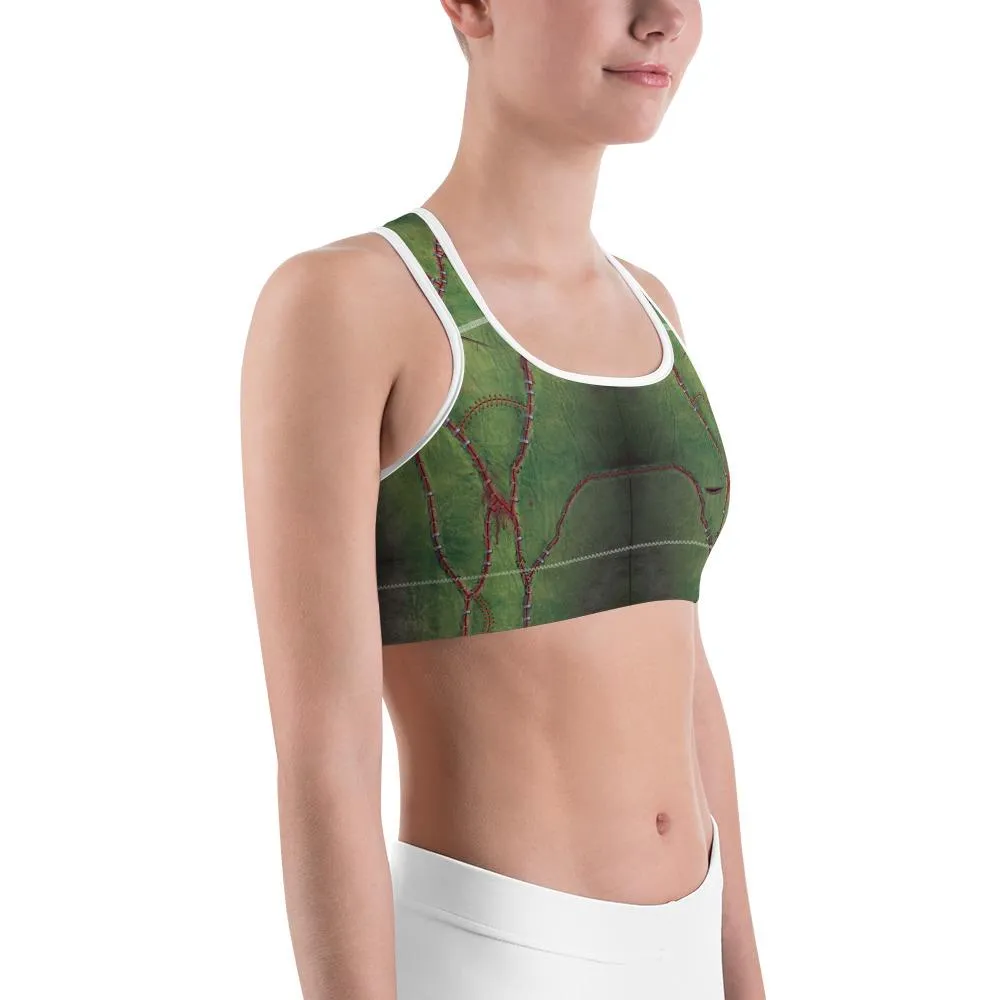 Frankenstein Inspired Sports Bra