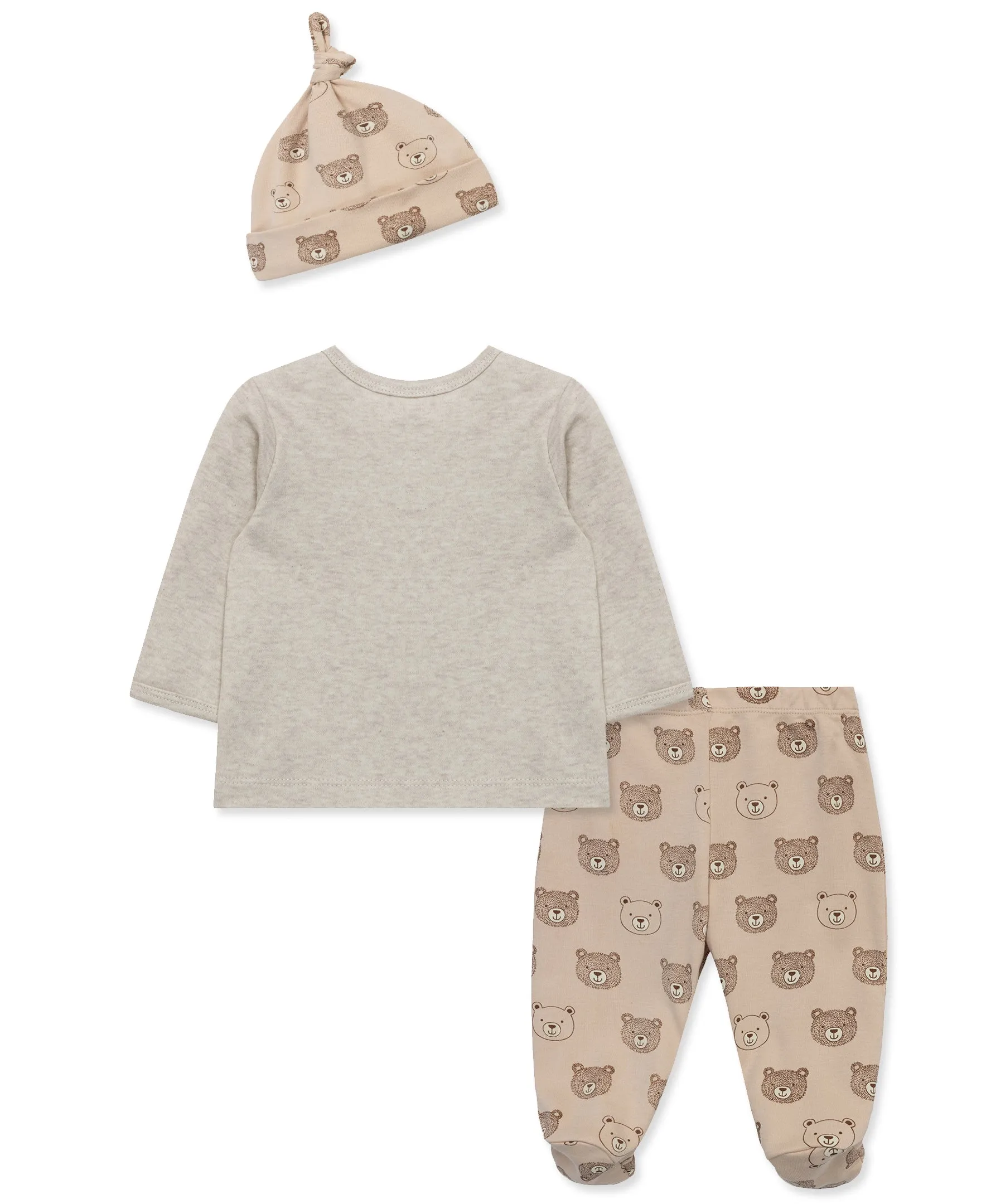 Fuzzy Bear Footed Pant Set