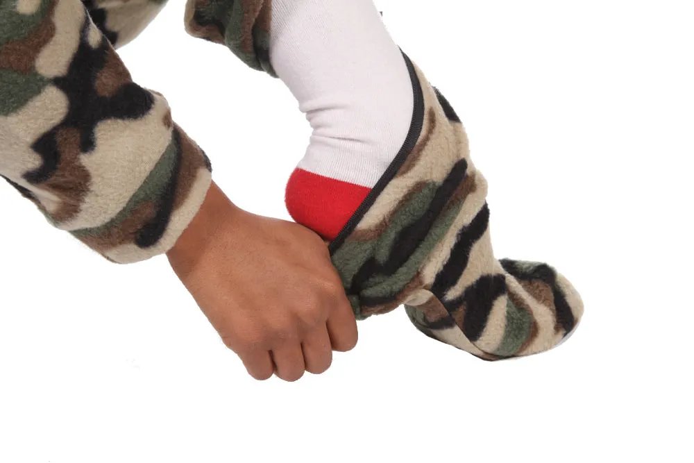 Green Comatose Camo Onesie - Detachable Feet