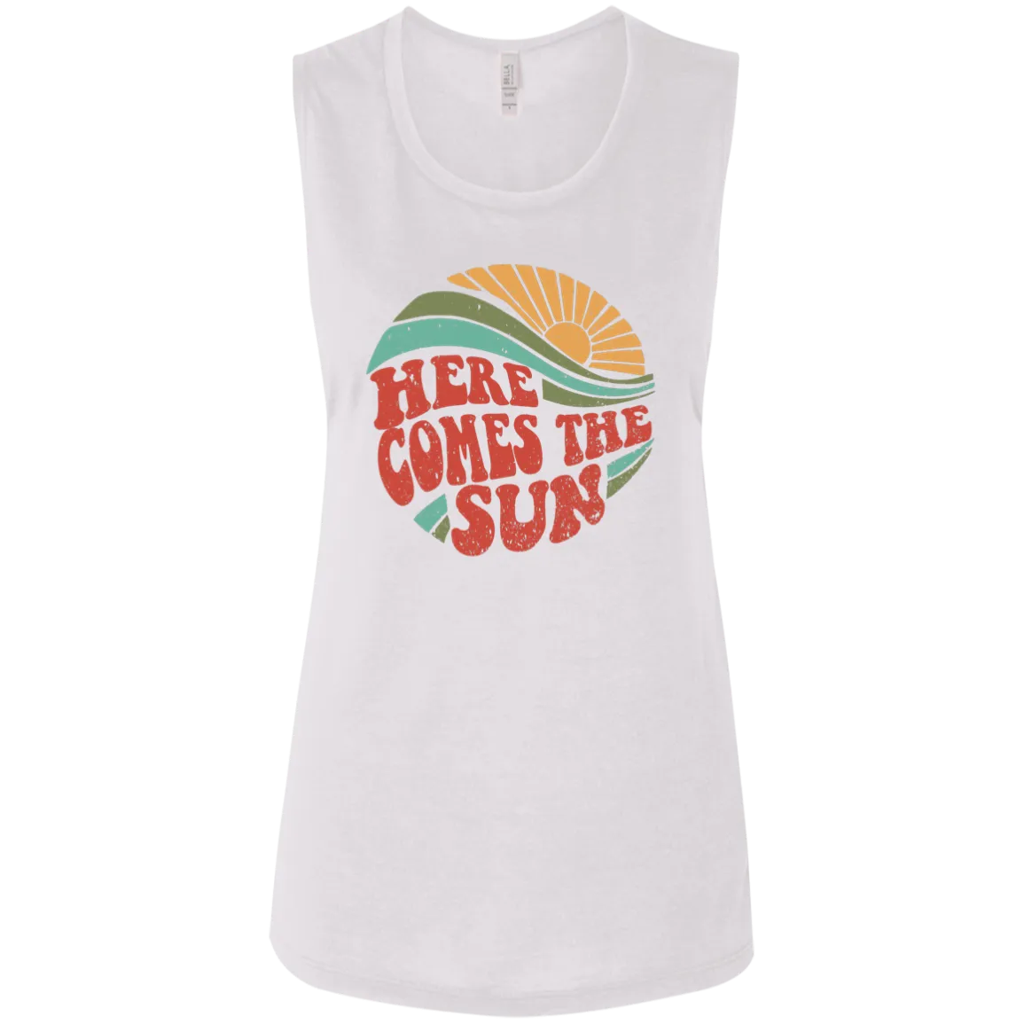 Here Comes The Sun - Ladies' Flowy Muscle Tank