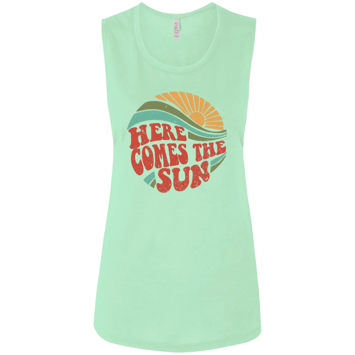 Here Comes The Sun - Ladies' Flowy Muscle Tank