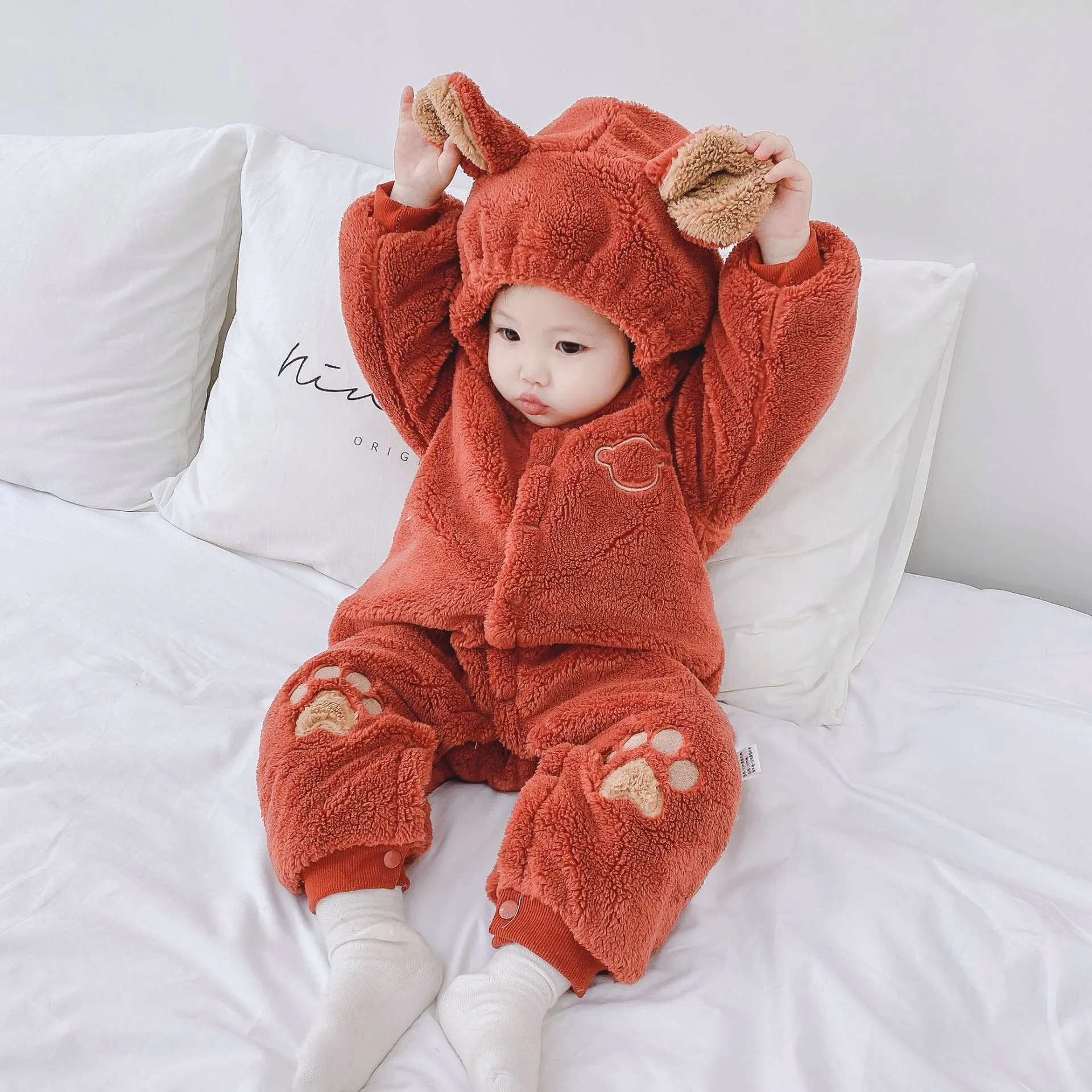 Hoodie Onesies for Baby-Toddler