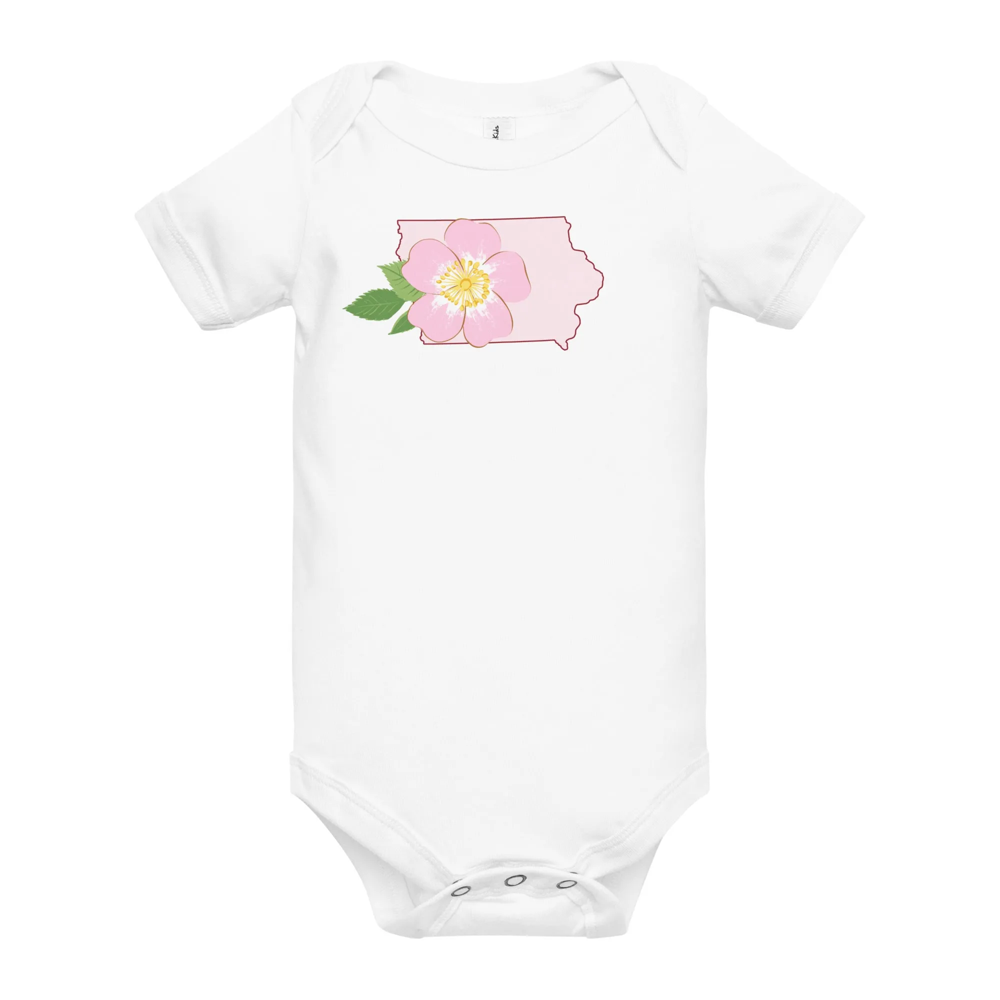 Iowa Prairie Rose Onesie