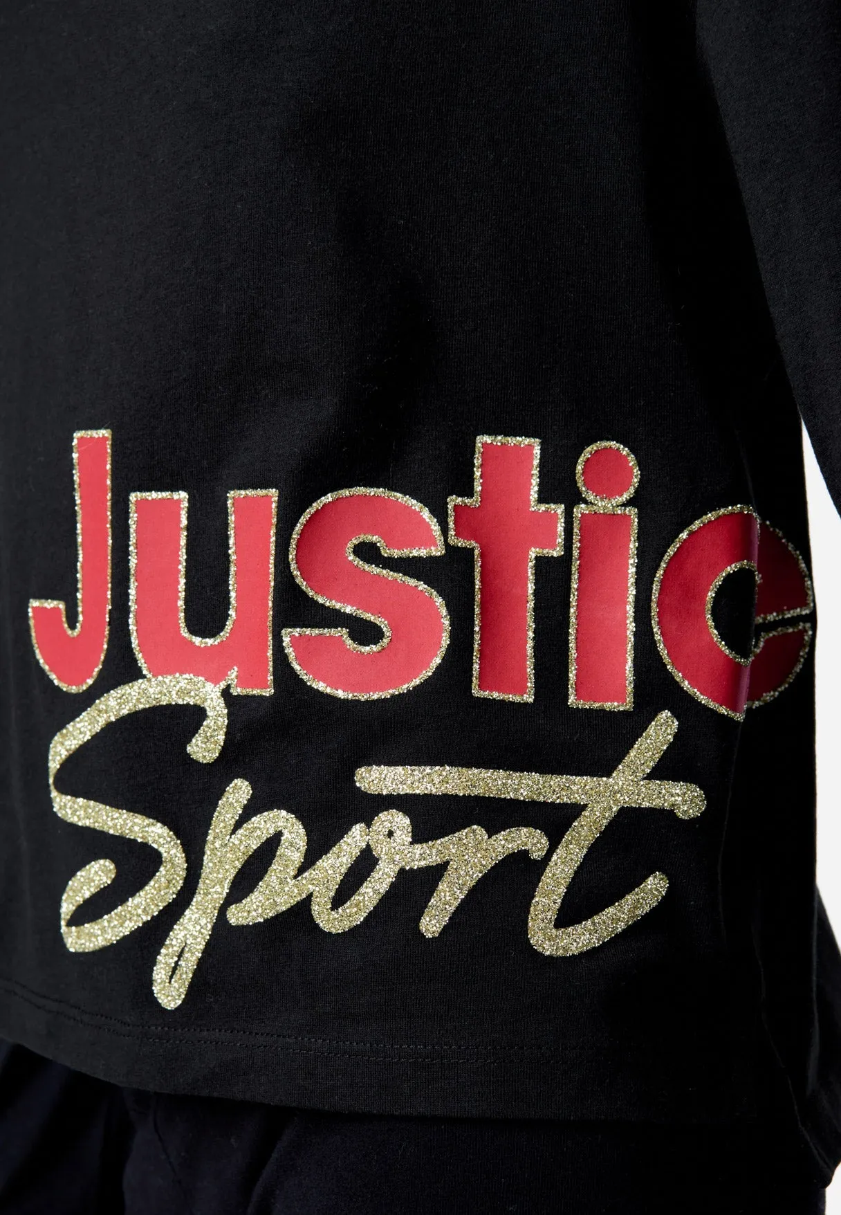 J Sport Layered Graphic Raglan Long Sleeve Tee