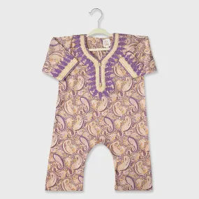 Jalabiya Onesie Ghaliya Paisleys Collection - Purple