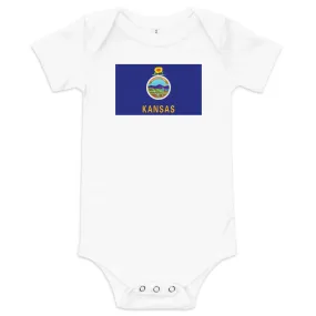 Kansas Flag Baby Onesie