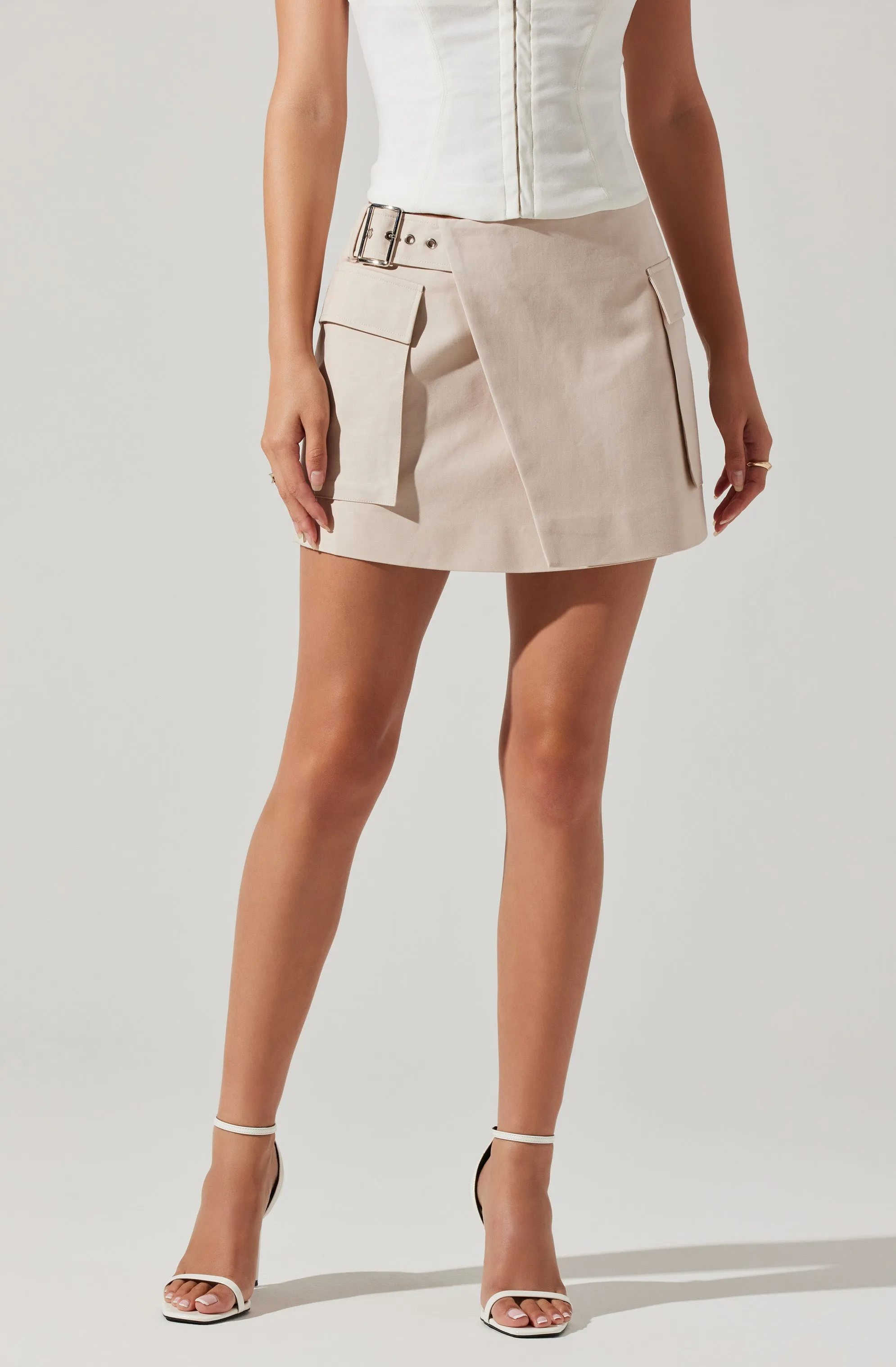 Lautner Belted Wrap Skirt