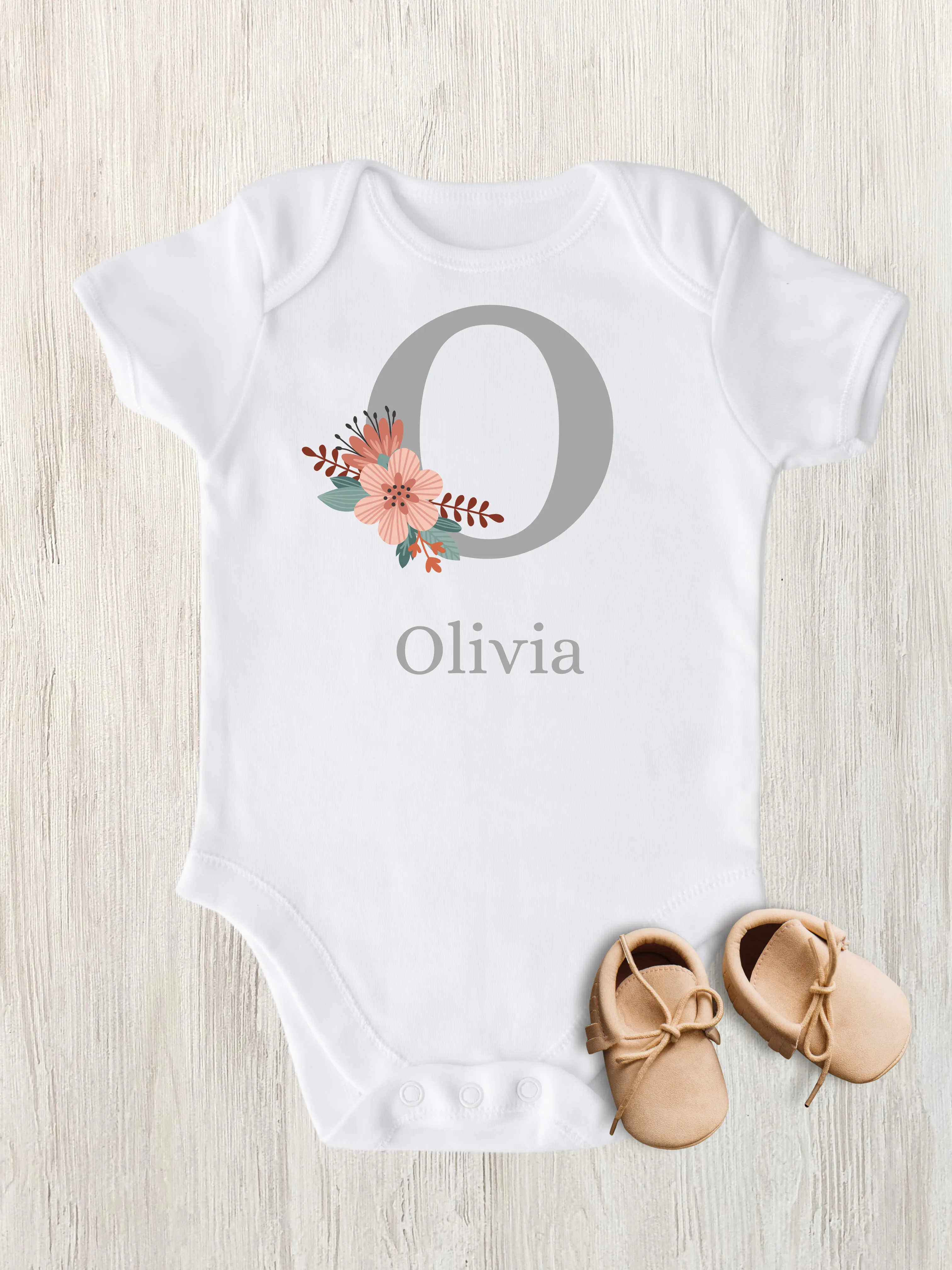 Personalized Baby Gil Onesies