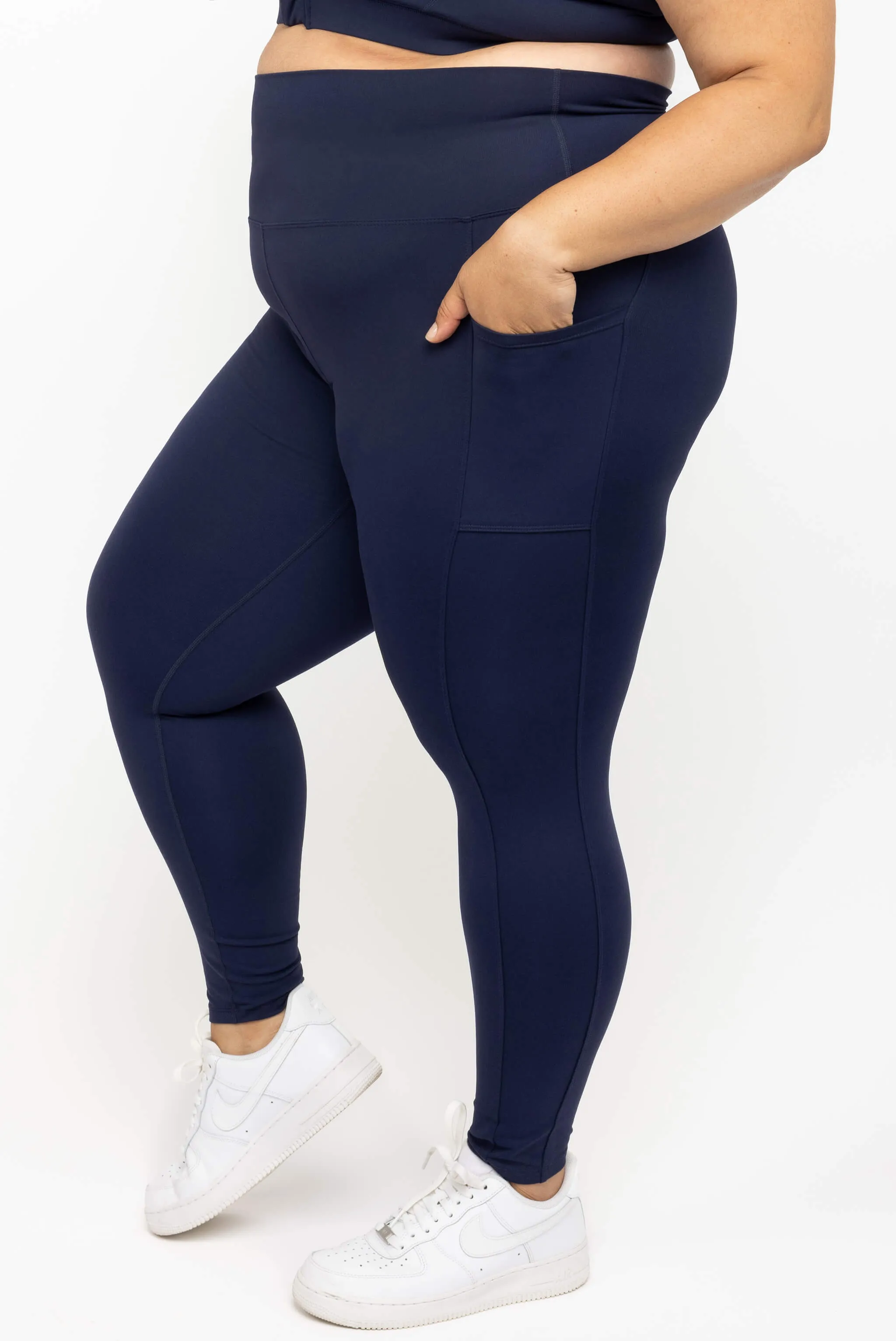 Pocket 7/8 Leggings - Navy