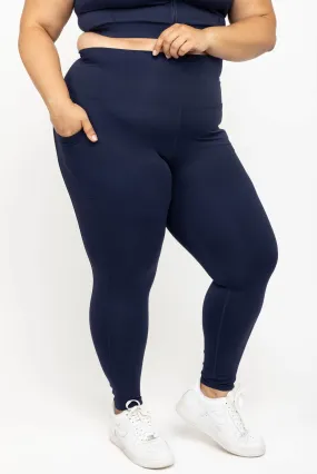 Pocket 7/8 Leggings - Navy