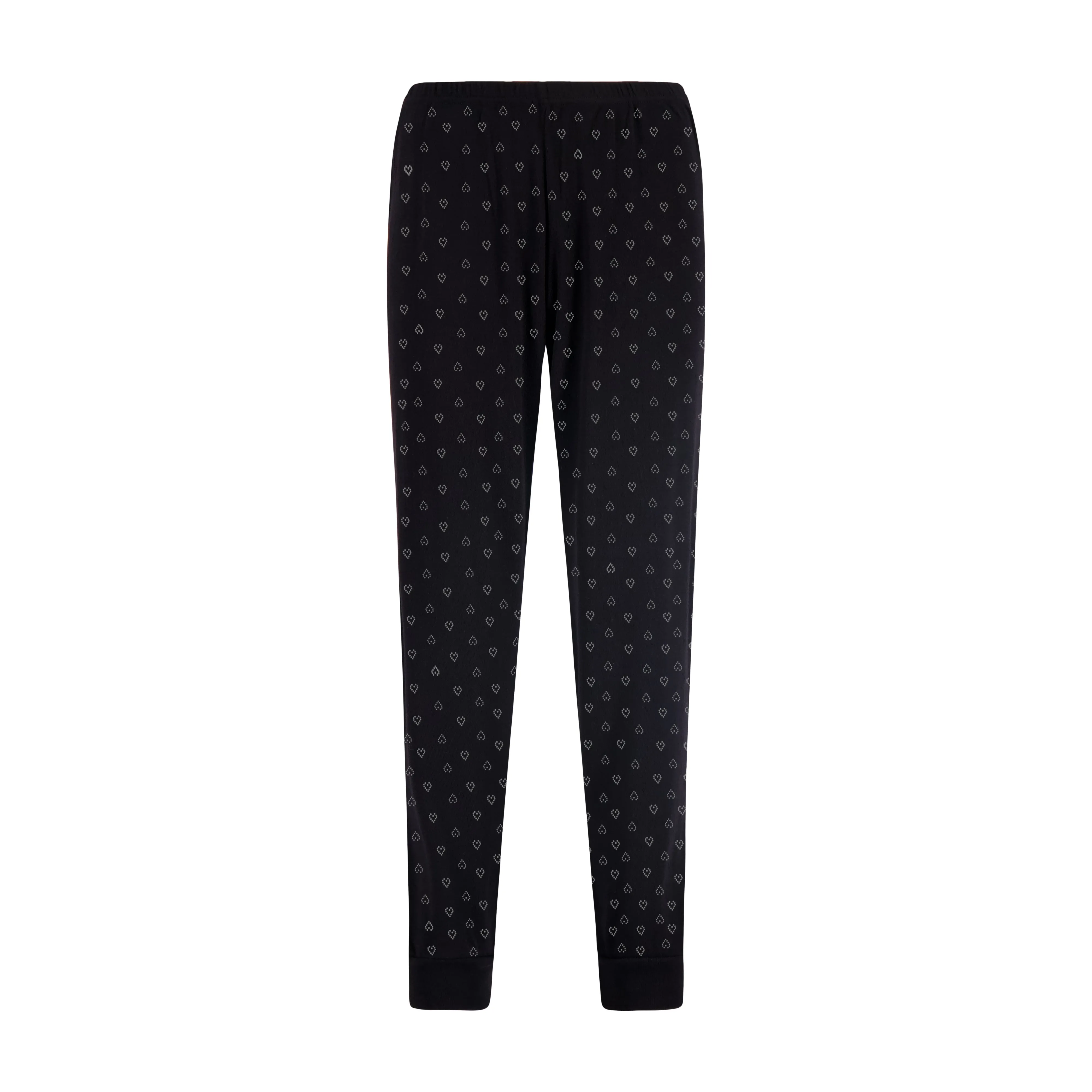 Polkadot Black Vintage Hearts JOGGER Hi Rise -NEW