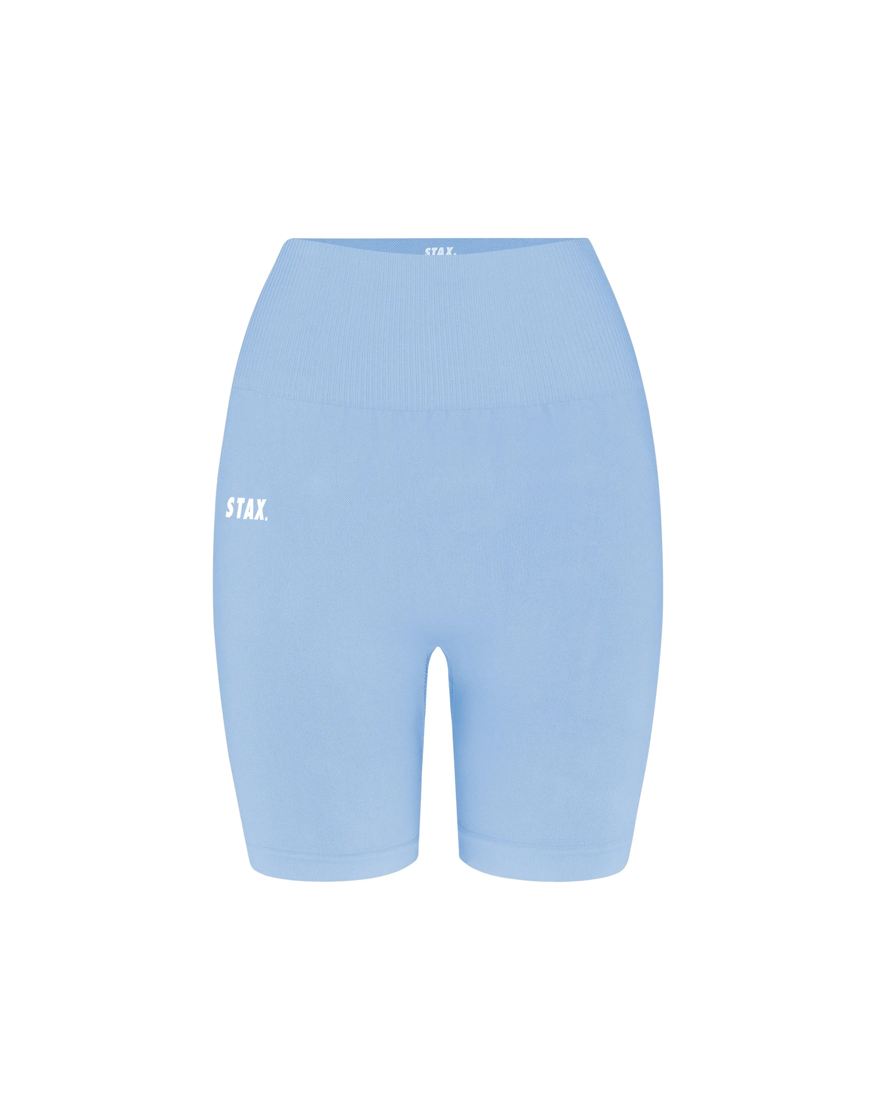 Premium Seamless Midi Bike Shorts V5.1 - Baby Blue