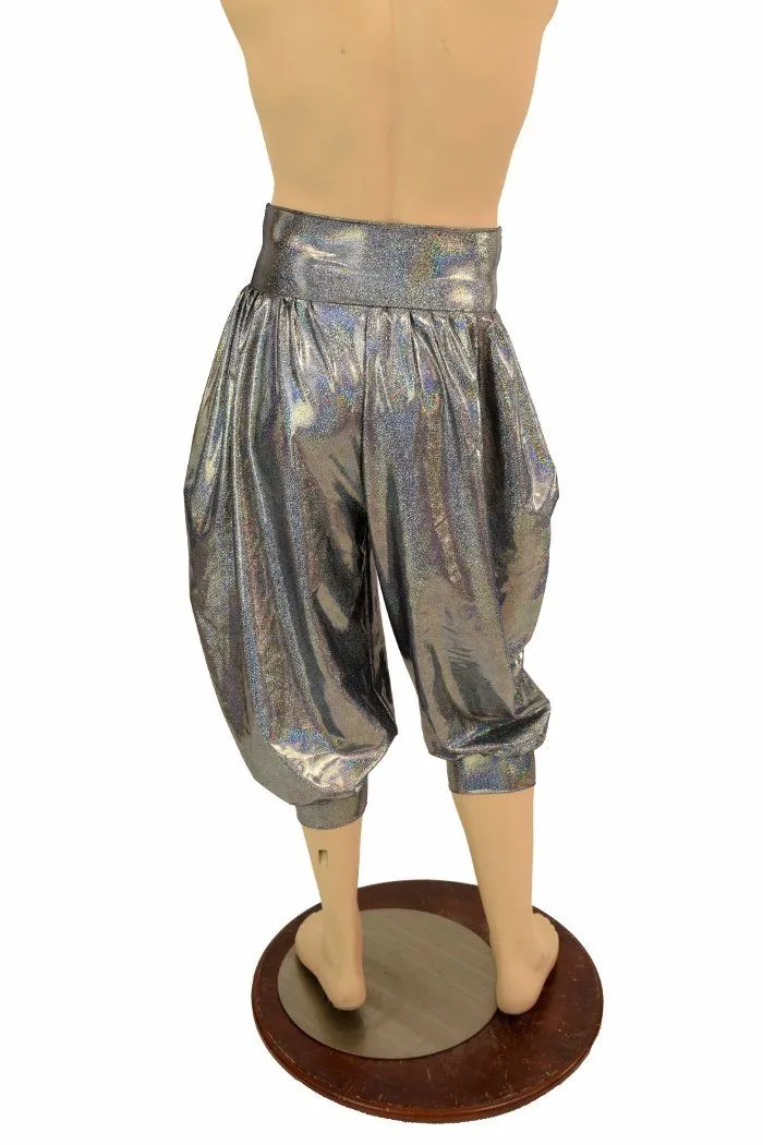 "Michael" Pants in Silver Holo