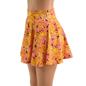 "What the Floral" 15" Mini Rave Skirt Ready To Ship