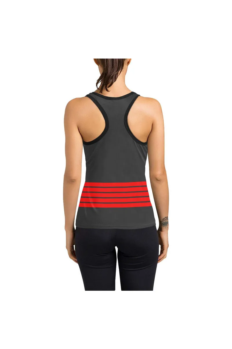 Red Stripe Women's Racerback Tank Top